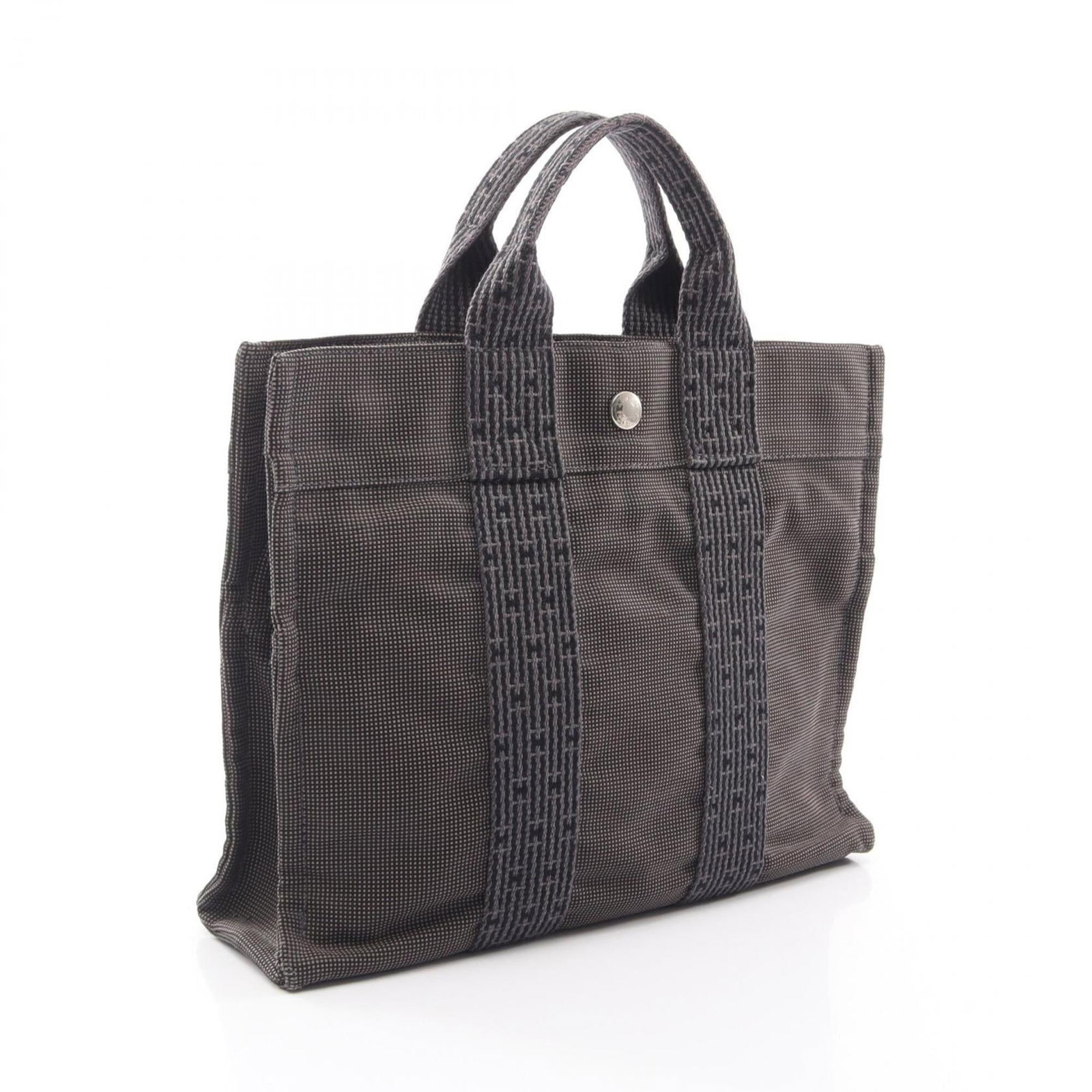 Nylon Canvas Handbag Hermes Tote - 2