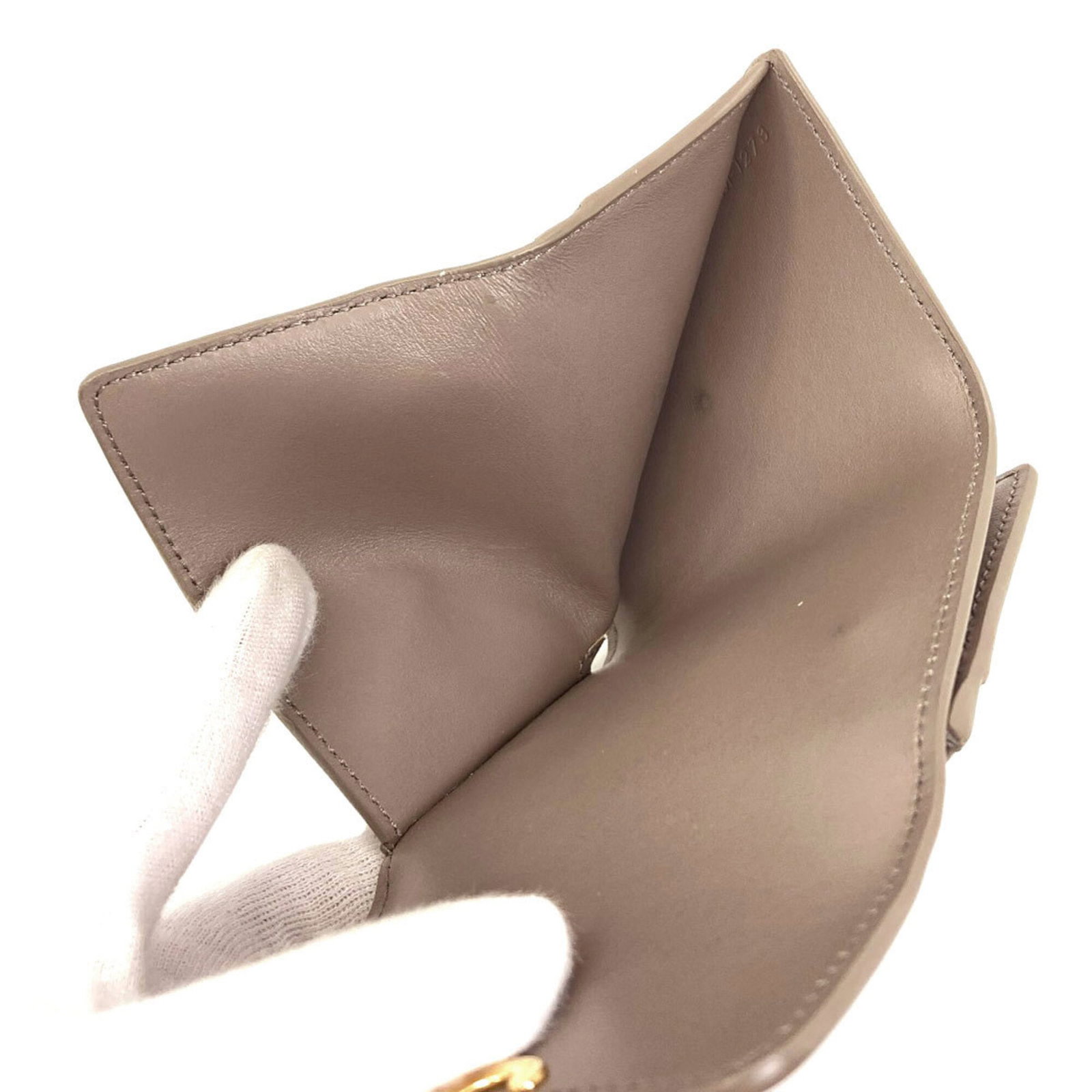 Celine Leather Wallet Fold - 5