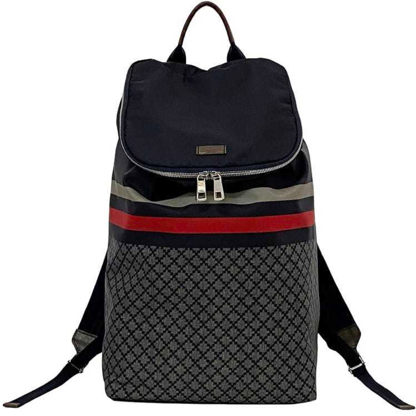 Nylon Leather Backpack Gucci - 2