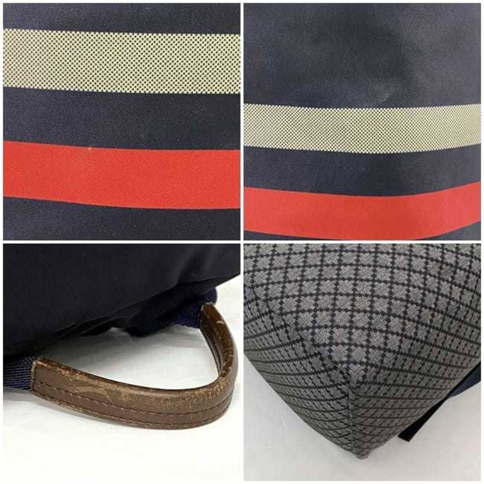 Nylon Leather Backpack Gucci - 9