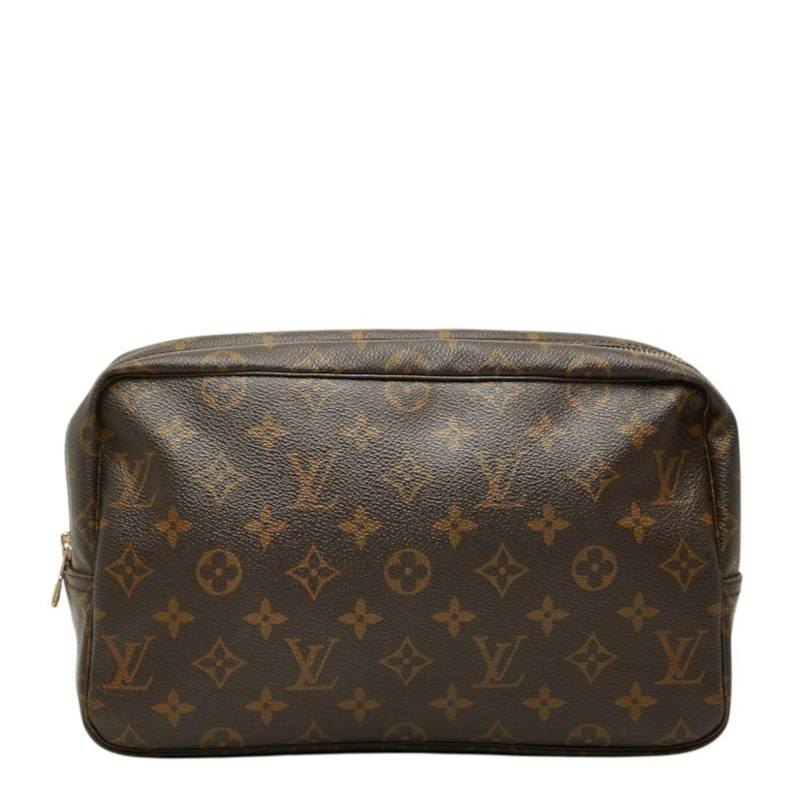 Louis Vuitton Monogram Pouch Bag Clutch: Louis Vuitton Monogram Pouch Bag Clutch Brown Monogram Pouch Bag Clutch from Louis Vuitton. This classic clutch features the iconic Louis Vuitton monogram pattern in a timeless brown color. Measuring
