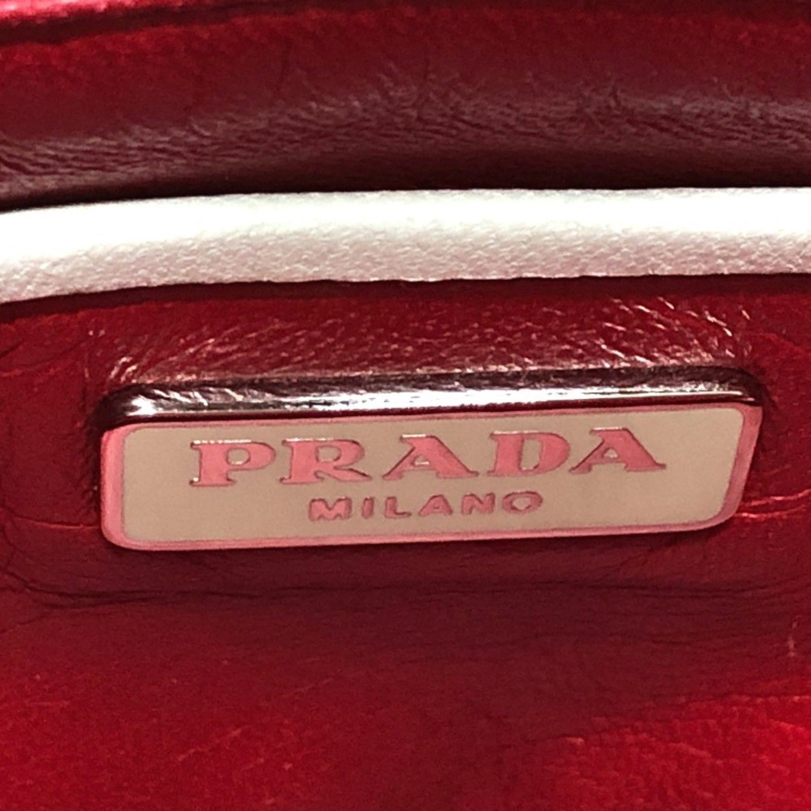 Handbag Leather Prada - 13