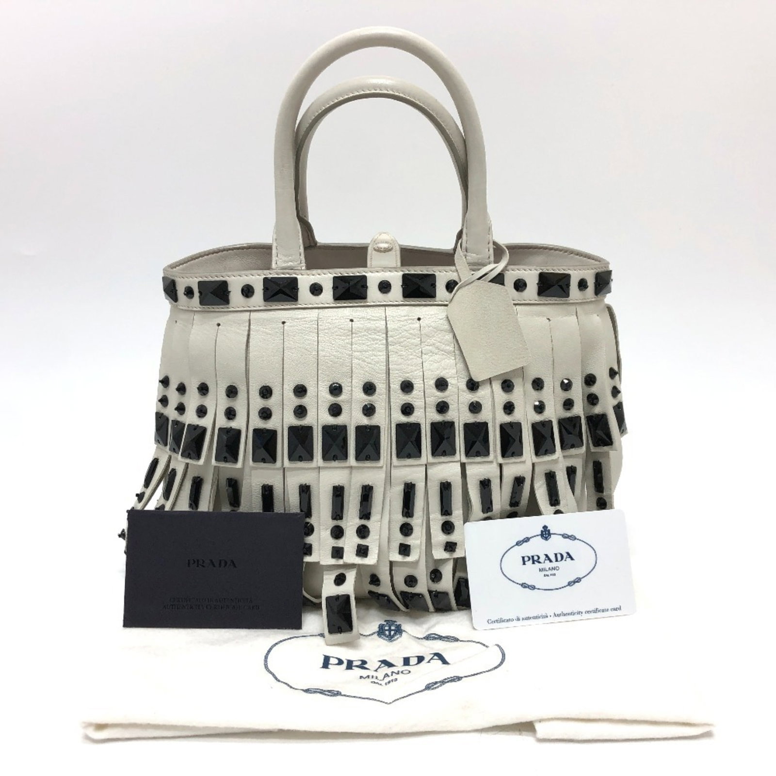 Handbag Leather Prada - 14