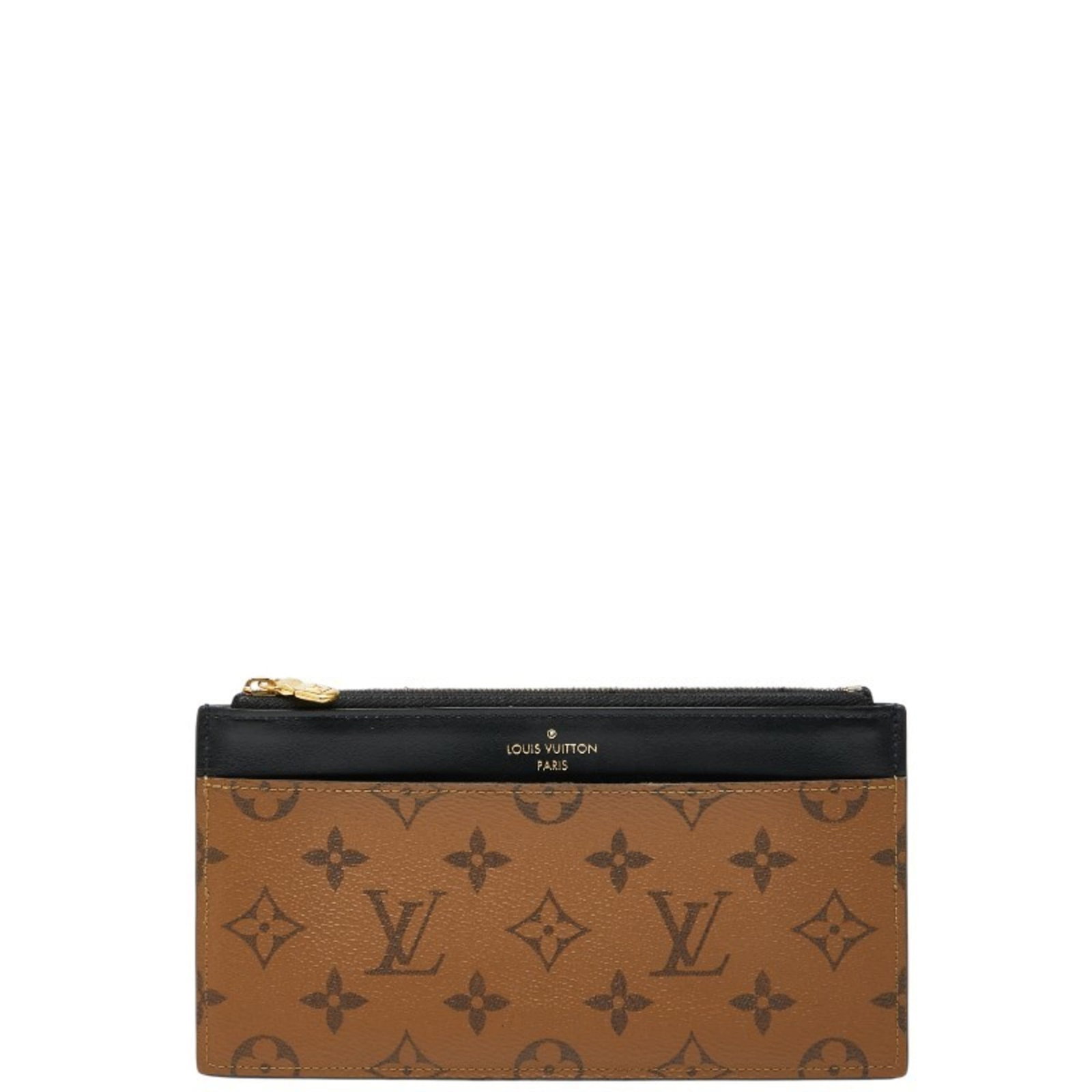 Louis Vuitton Monogram Reverse Coin Purse: Louis Vuitton Monogram Reverse Coin Purse The Louis Vuitton Monogram Reverse Coin Purse is a sleek and stylish accessory, featuring the iconic Monogram Reverse pattern in black and brown hues. This