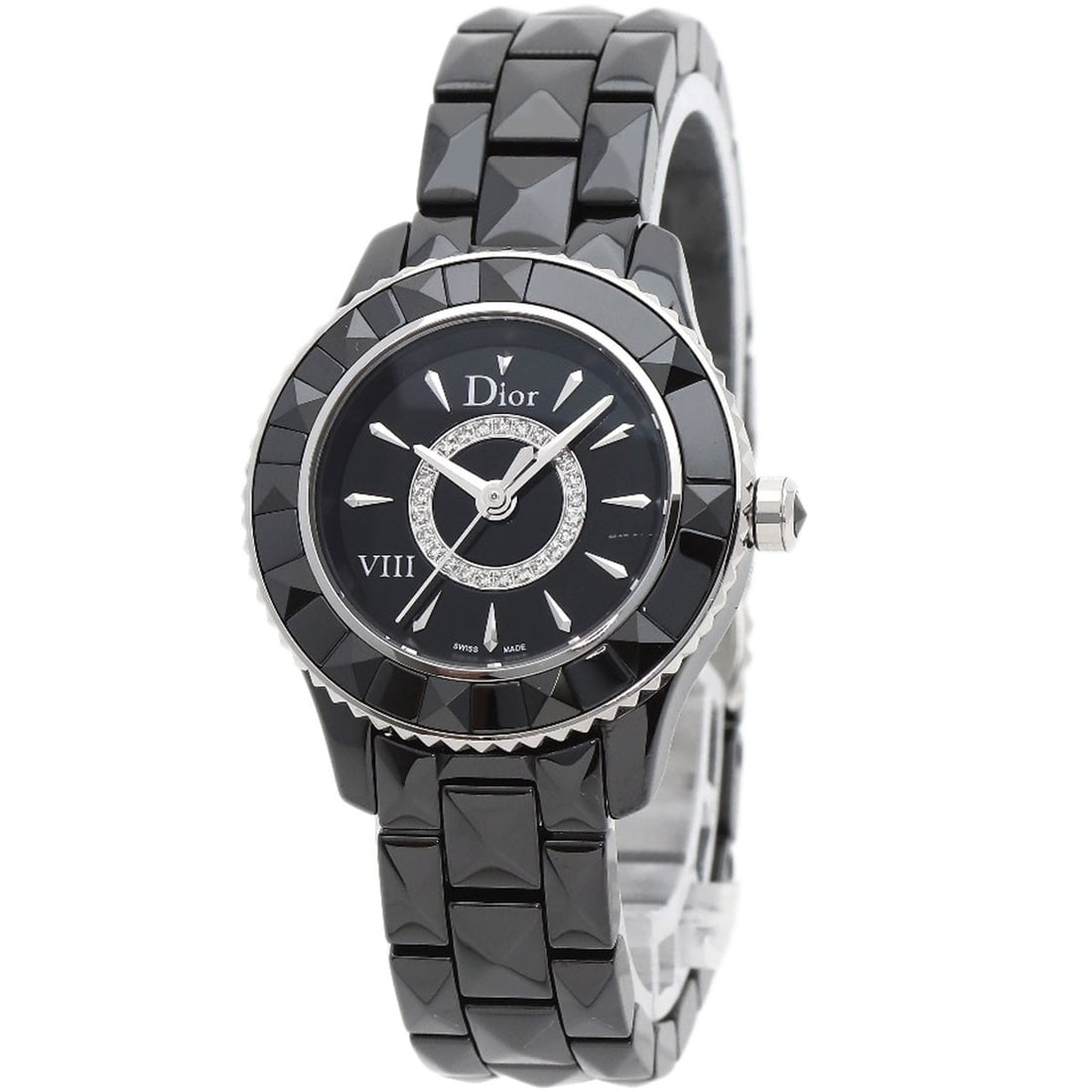 Christian Dior Onyuit Watches Cd1221E0 Ceramic/ Ceramic: Christian Dior Onyuit Watches Cd1221E0 Ceramic/ Ceramic Silver Ceramic Watch with Analog Display, featuring a 29mm case size and 8.9mm thickness, water-resistant for everyday use, and a sleek silver