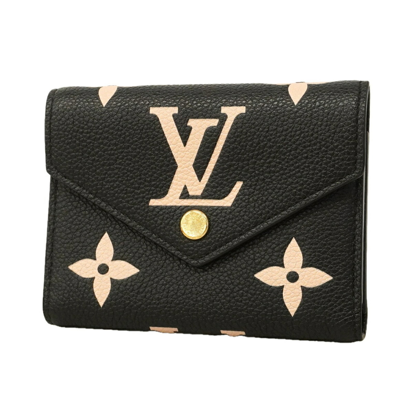 Louis Vuitton Wallet (Tri-Fold): Louis Vuitton Wallet (Tri-Fold) Beige or black tri-fold wallet from Louis Vuitton, measuring 9cm x 12cm x 2cm. This classic design features a timeless combination of style and functionality, perfect