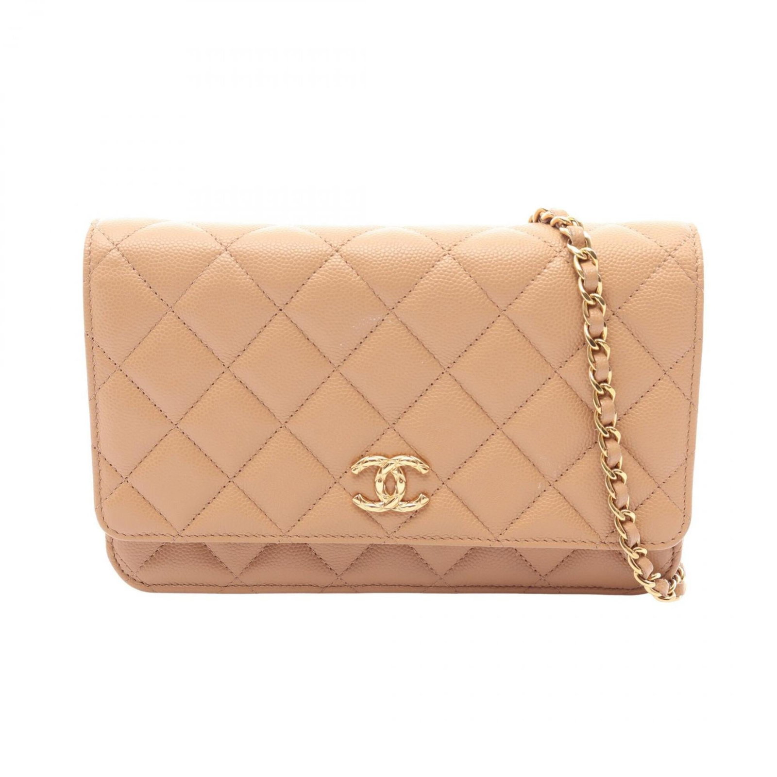Shoulder Bag Leather Handbag Chanel: Shoulder Bag Leather Handbag Chanel Calfskin leather and gold hardware make this beige Matelasse shoulder bag a stylish accessory. The bag measures 12cm x 19cm x 3.5cm and features a 122cm strap
