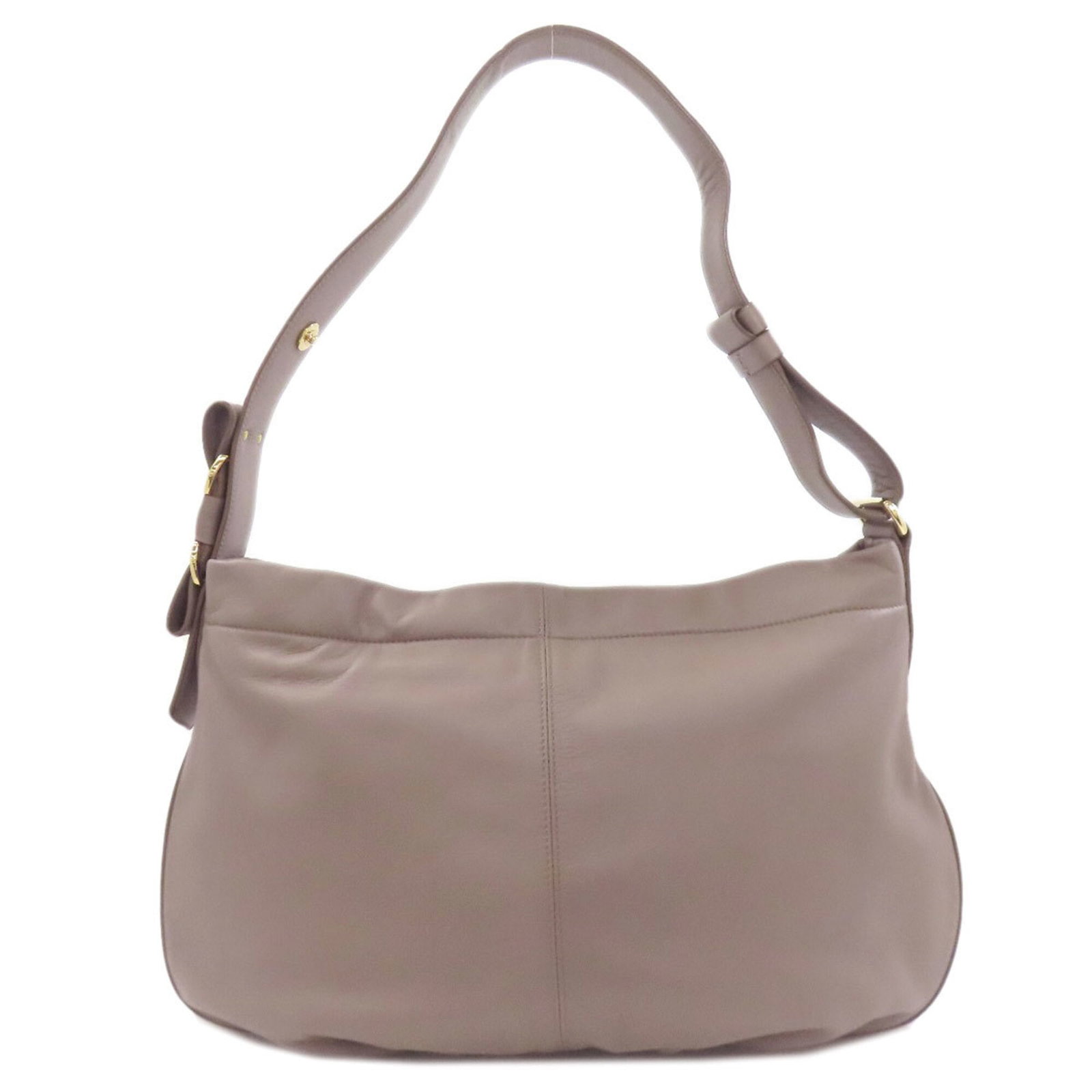 Ferragamo Leather Shoulder Bag: Ferragamo Leather Shoulder Bag The Salvatore Ferragamo Leather Shoulder Bag is a stylish and versatile accessory, featuring high-quality grayish leather construction and a sleek, modern design. With i