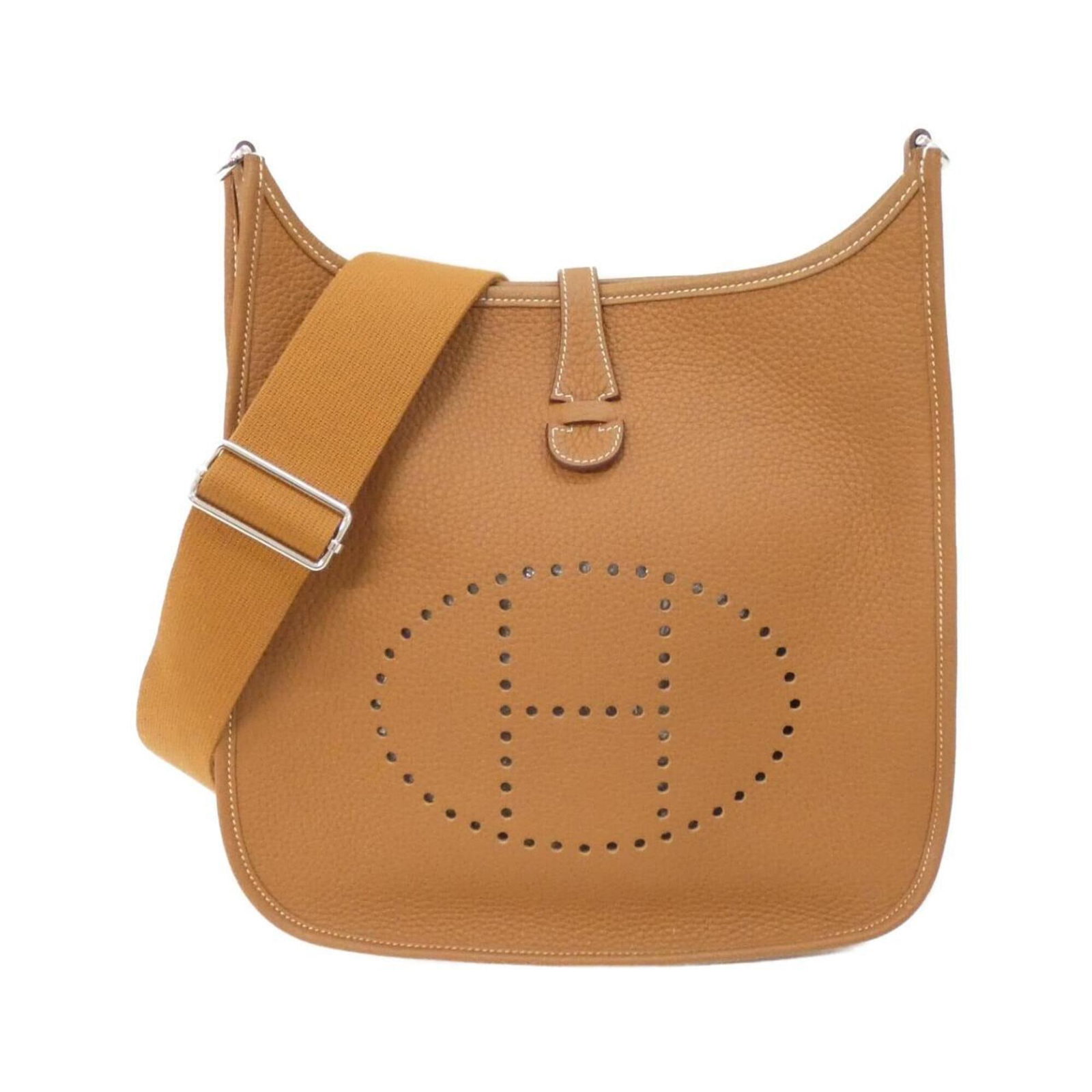 Hermes Shoulder Bag Taurillon Clemence Leather: Hermes Shoulder Bag Taurillon Clemence Leather Taurillon Clemence leather is renowned for its exceptional durability and rich, earthy tone. This classic shoulder bag from Hermes features a timeless