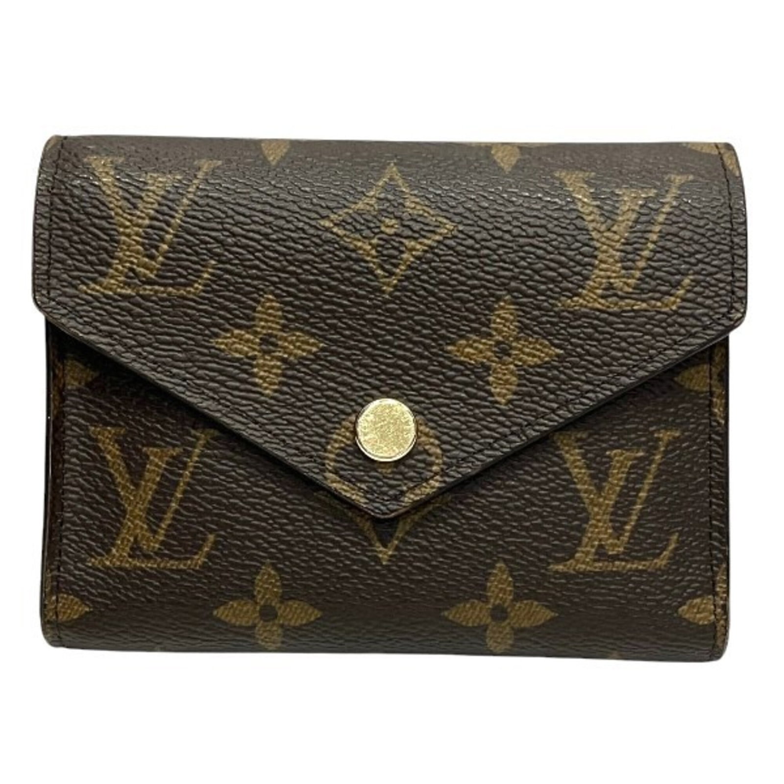 Louis Vuitton Wallet (Tri-Fold) Monogram: Louis Vuitton Wallet (Tri-Fold) Monogram The Louis Vuitton Wallet (Tri-Fold) Monogram features a striking fuchsia color and iconic monogram pattern, crafted from high-quality materials. This tri-fold