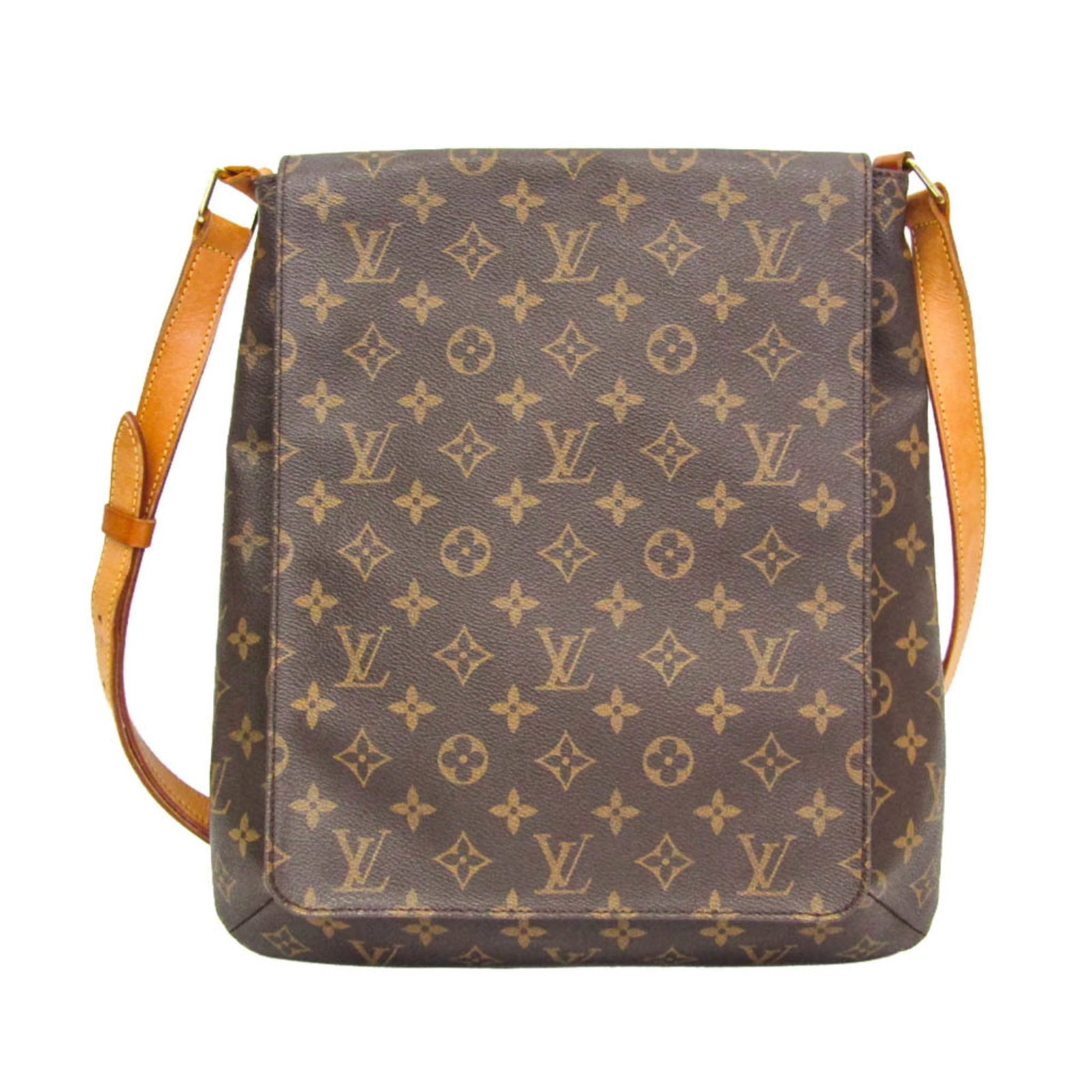 Shoulder Bag Monogram Louis Vuitton: Shoulder Bag Monogram Louis Vuitton Brown Monogram Louis Vuitton Shoulder Bag with Flap Closure and Open Pocket. This Musette M51256 bag features a classic Monogram design and a spacious open pocket f