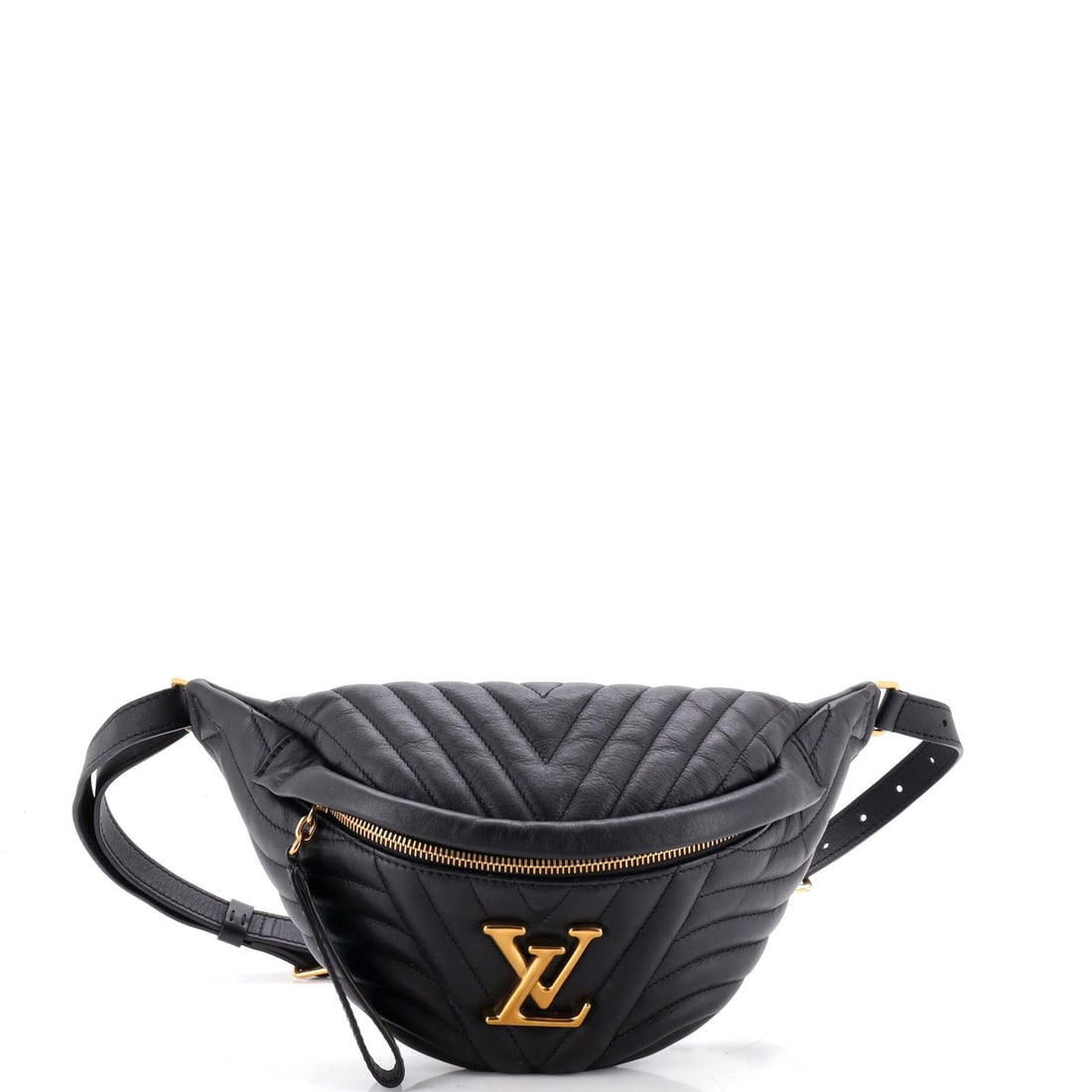 New Wave Bumbag Quilted Leather Louis Vuitton: New Wave Bumbag Quilted Leather Louis Vuitton New Wave Bumbag Quilted Leather Louis Vuitton - A stylish and functional accessory. Measuring 6" in height, 9" in width, and 4.5" in depth, this black qui