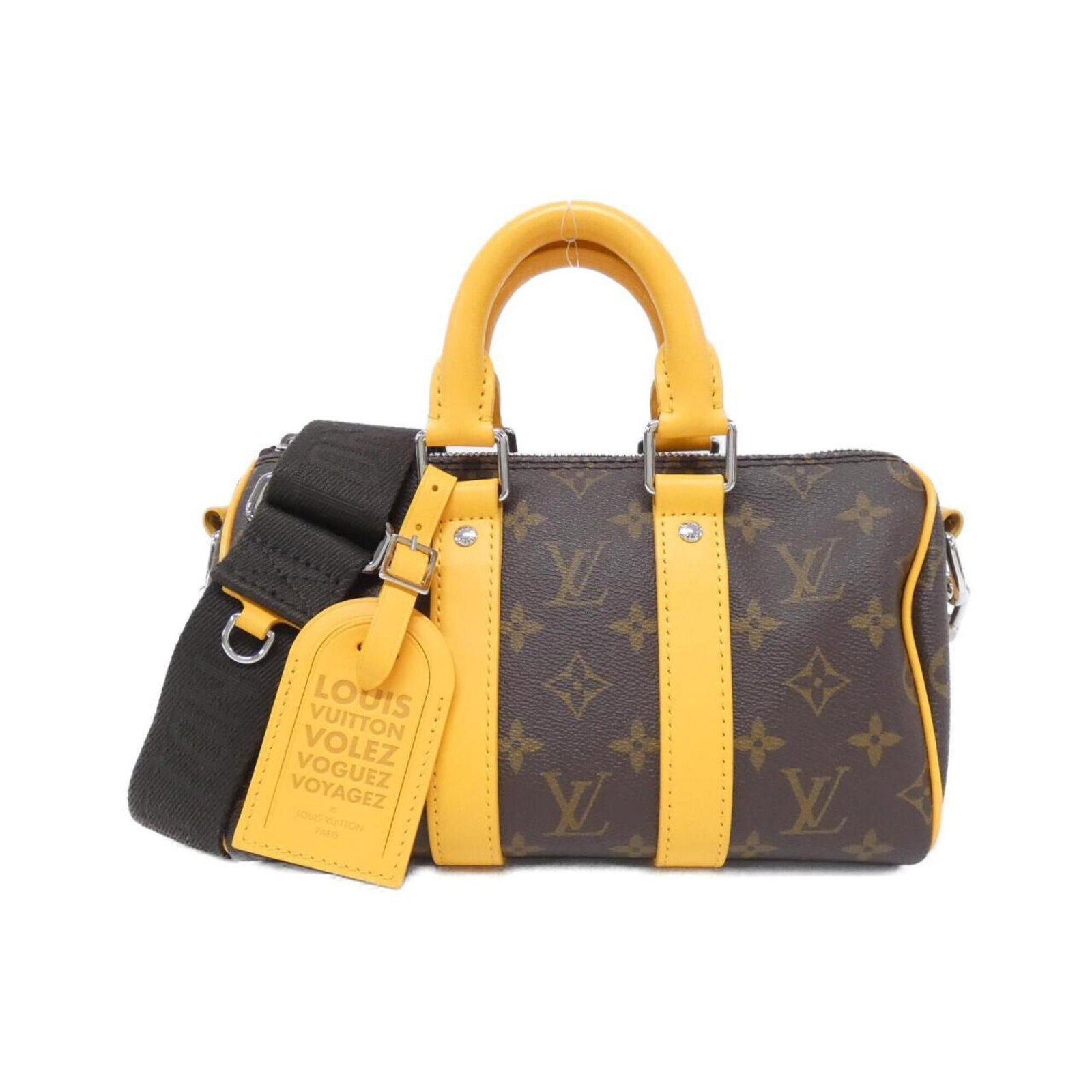 Louis Vuitton Boston Bag Coated Canvas: Louis Vuitton Boston Bag Coated Canvas The Louis Vuitton Boston Bag Coated Canvas is a stylish and versatile accessory, featuring a unique coated canvas material and a signature silver hardware.