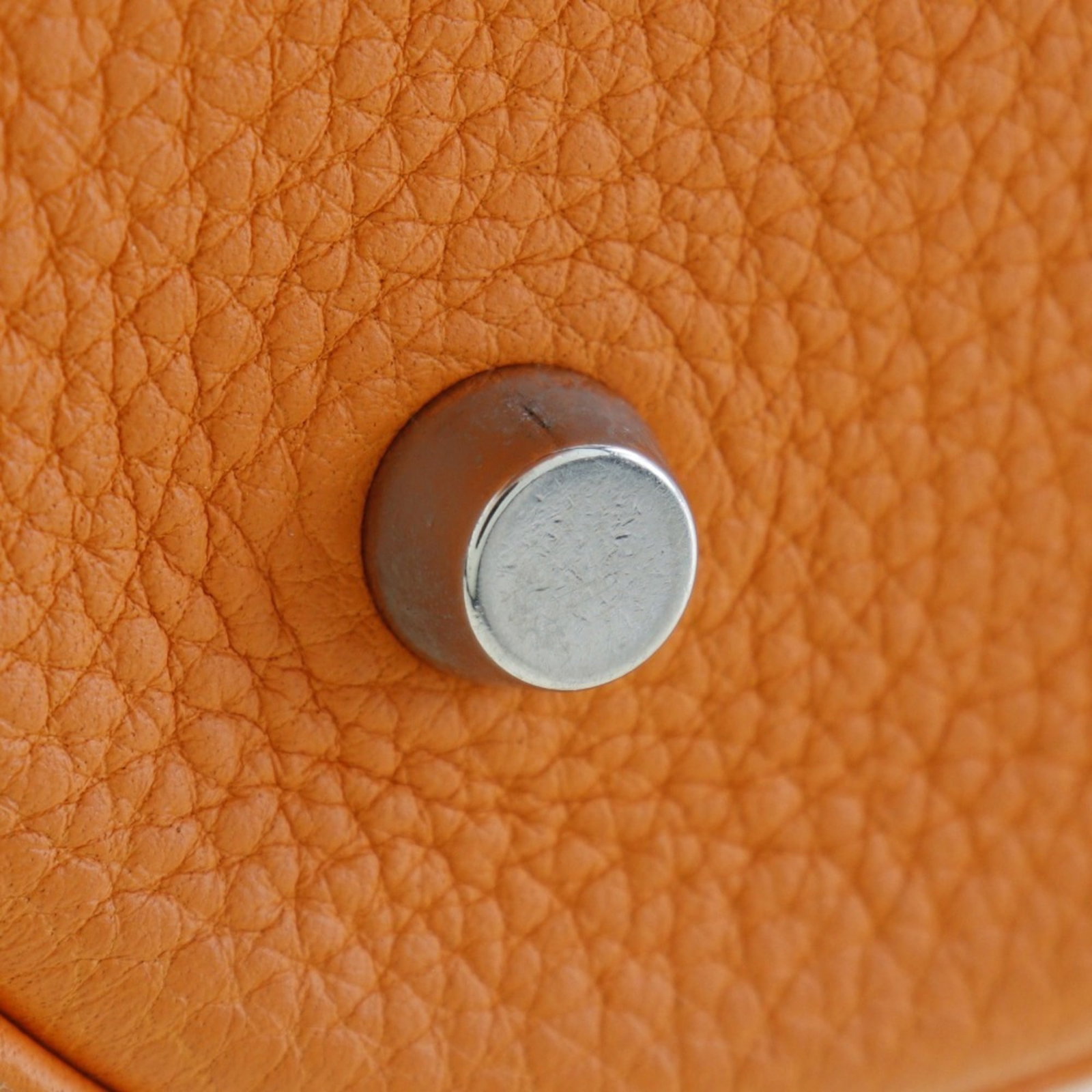 Clemence Leather Handbag Taurillon Hermes - 10