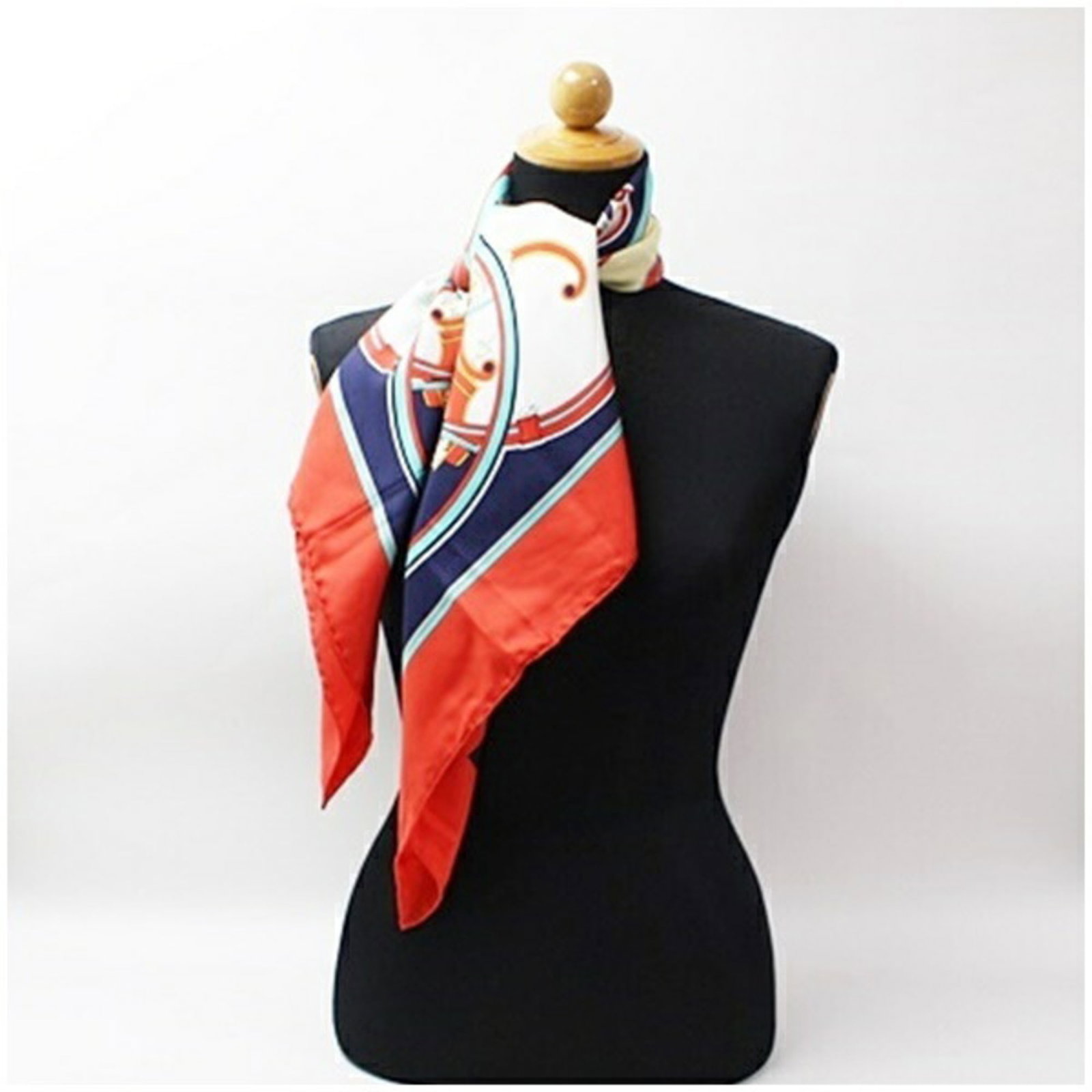 Silk Hermes Scarf - 4