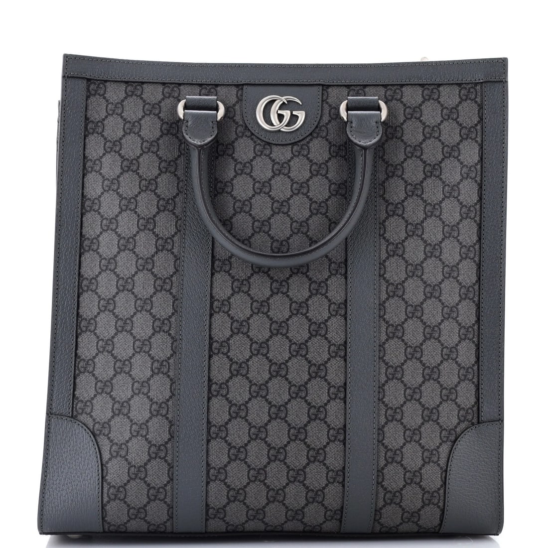 Convertible Open Tote Gucci GG Coated Canvas Tall: Convertible Open Tote Gucci GG Coated Canvas Tall The Gucci GG Coated Canvas Tall Convertible Open Tote boasts a sleek, gray exterior and a spacious interior, perfect for daily essentials. With its co