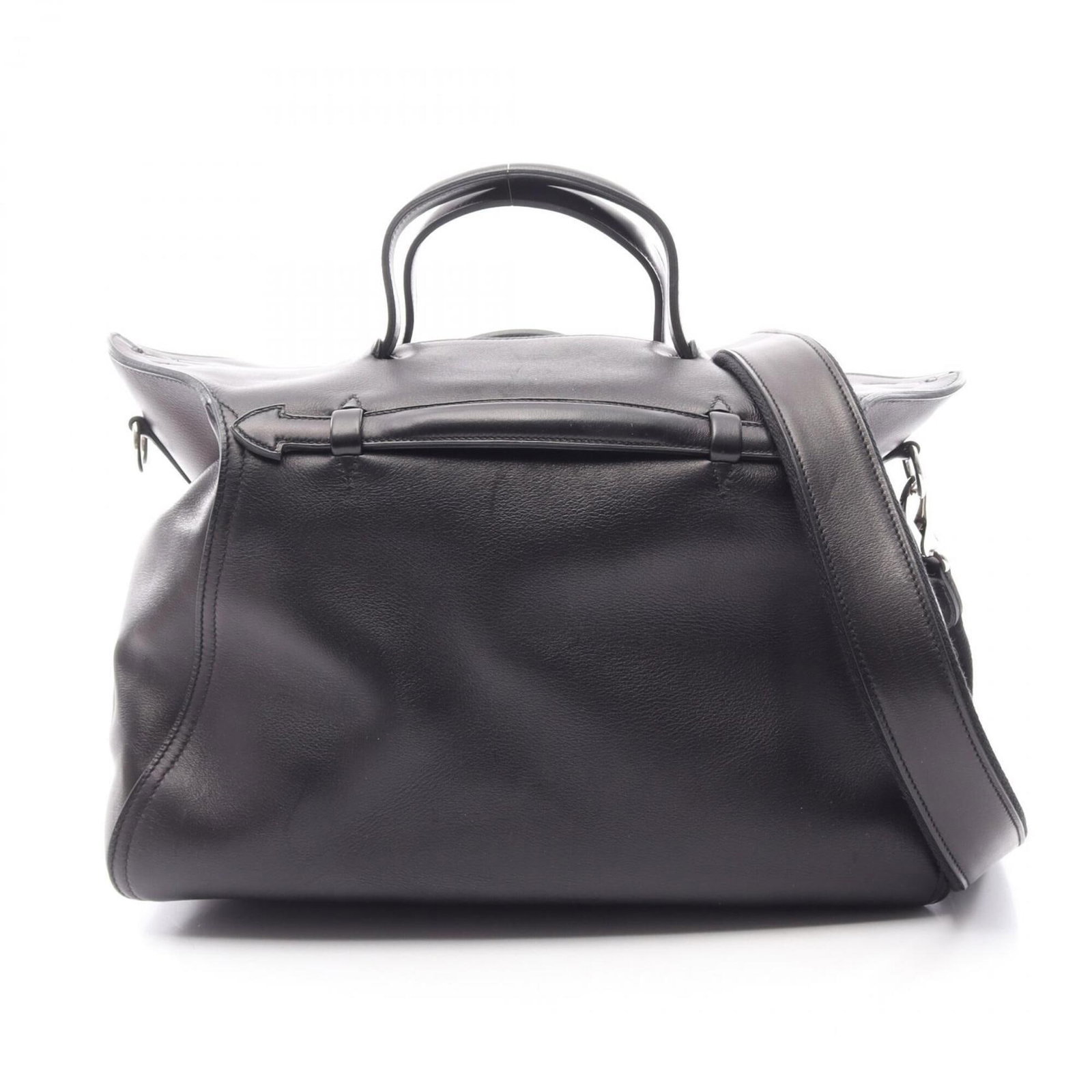 Handbag Leather Hermes: Handbag Leather Hermes Black leather handbag from Hermes, measuring 21cm x 36cm x 10cm, with classic design and timeless elegance. Item Specifics: Brand: Hermes Type: Handbag Material: Leather Color: