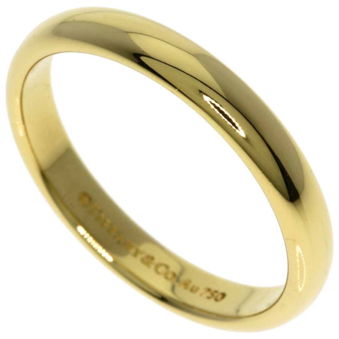 Tiffany&Co Wedding Ring K18 Yellow Gold: Tiffany&Co Wedding Ring K18 Yellow Gold K18 Yellow Gold Tiffany&Co Wedding Ring, size 7.5(US). This ring boasts K18 purity, a hallmark of exceptional gold quality, and is crafted from 18k yellow gold.