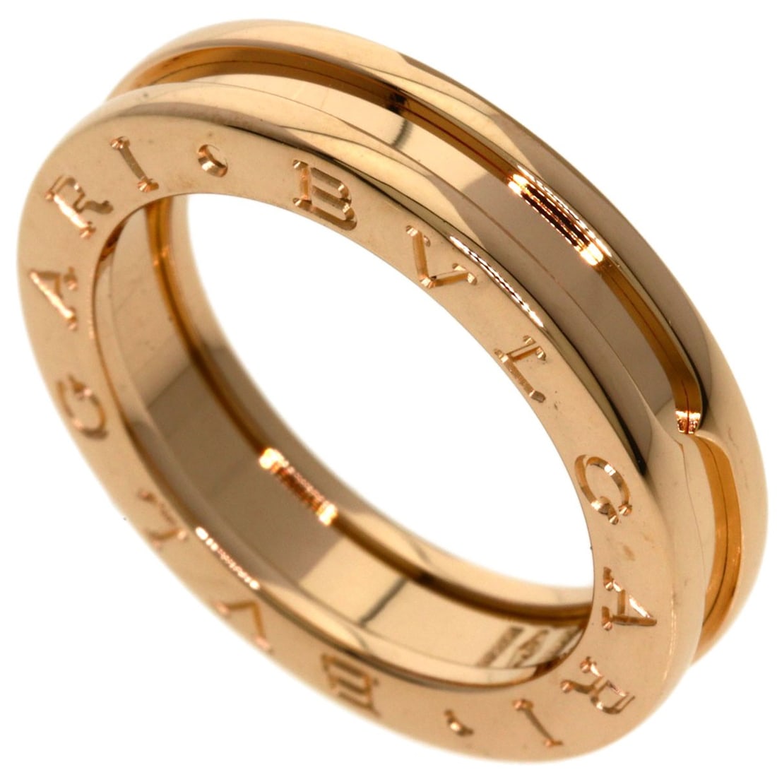 Bvlgari B.Zero1 1 Band #51 Ring K18 Pink Gold: Bvlgari B.Zero1 1 Band #51 Ring K18 Pink Gold Bvlgari B.Zero1 1 Band #51 Ring K18 Pink Gold, a sleek and sophisticated ring featuring K18 pink gold material, available in size 5.75(US). This ring