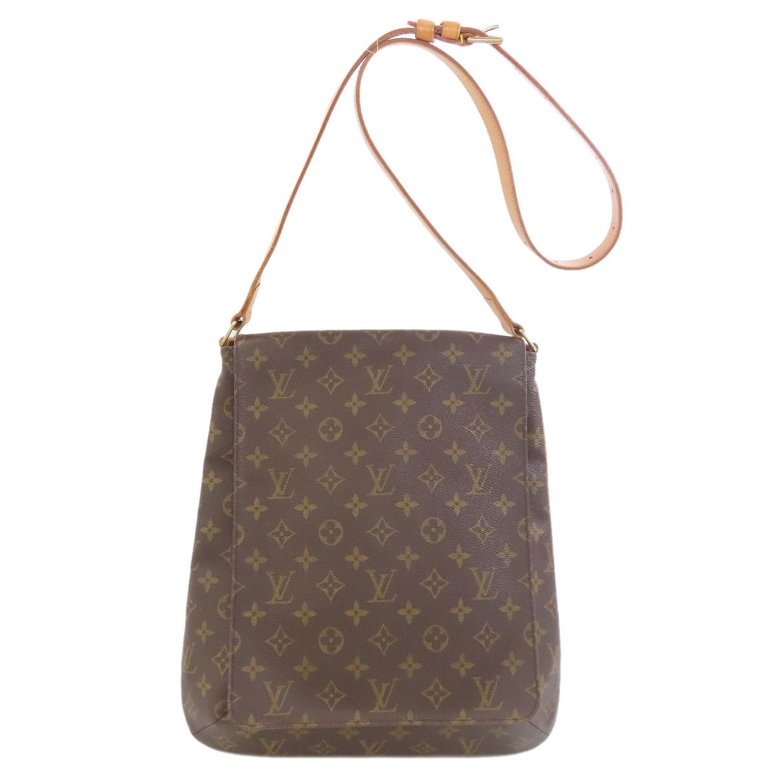 Monogram Canvas Louis Vuitton Muset M51256 Shoulder Bag: Monogram Canvas Louis Vuitton Muset M51256 Shoulder Bag Monogram canvas exterior and brown color make this shoulder bag a stylish and classic choice. The iconic Louis Vuitton design is showcased