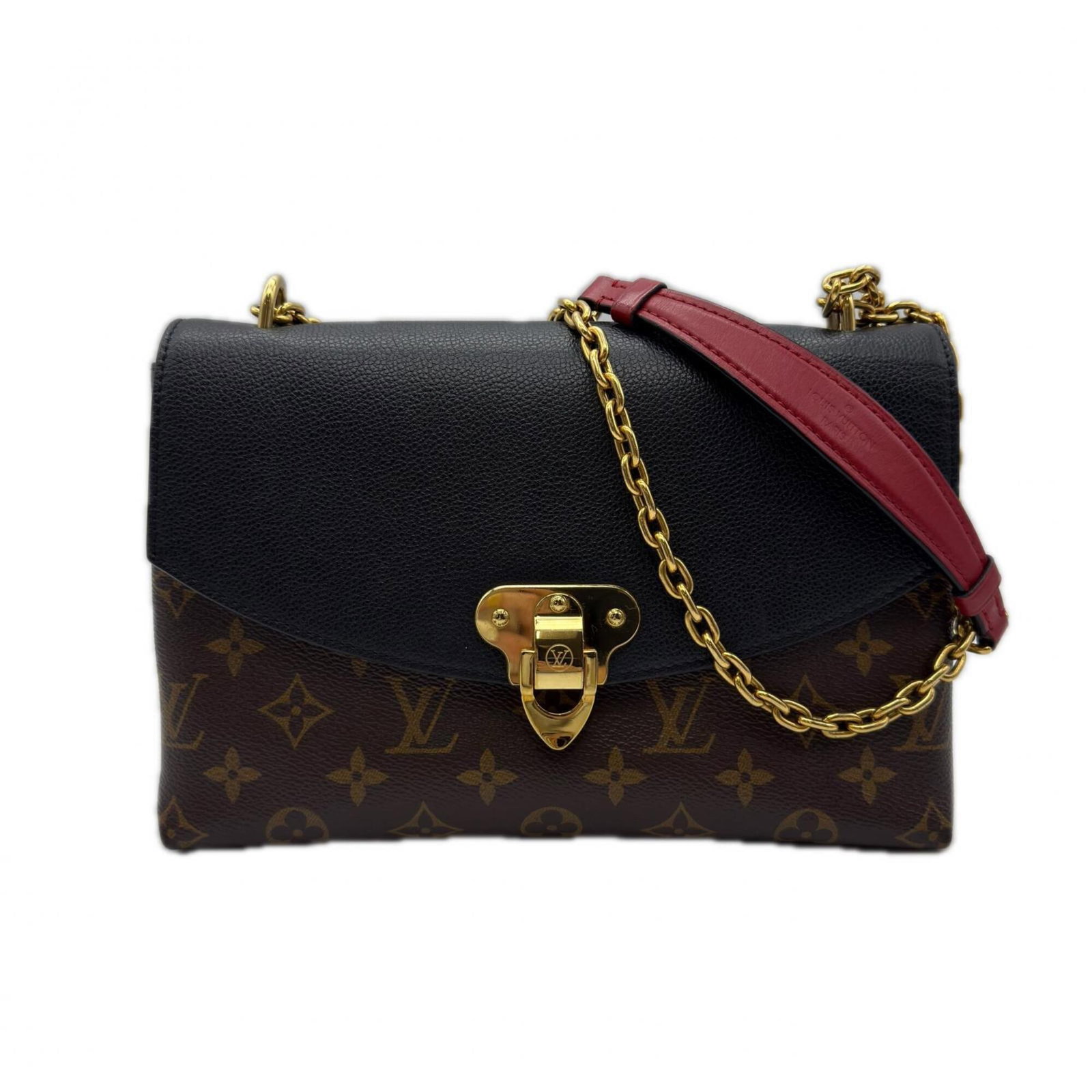 Coated Canvas Leather Louis Vuitton Shoulder Bag: Coated Canvas Leather Louis Vuitton Shoulder Bag Coated canvas and leather come together in this iconic Louis Vuitton shoulder bag, available in three stylish colors: beige, black, and brown. The bag'