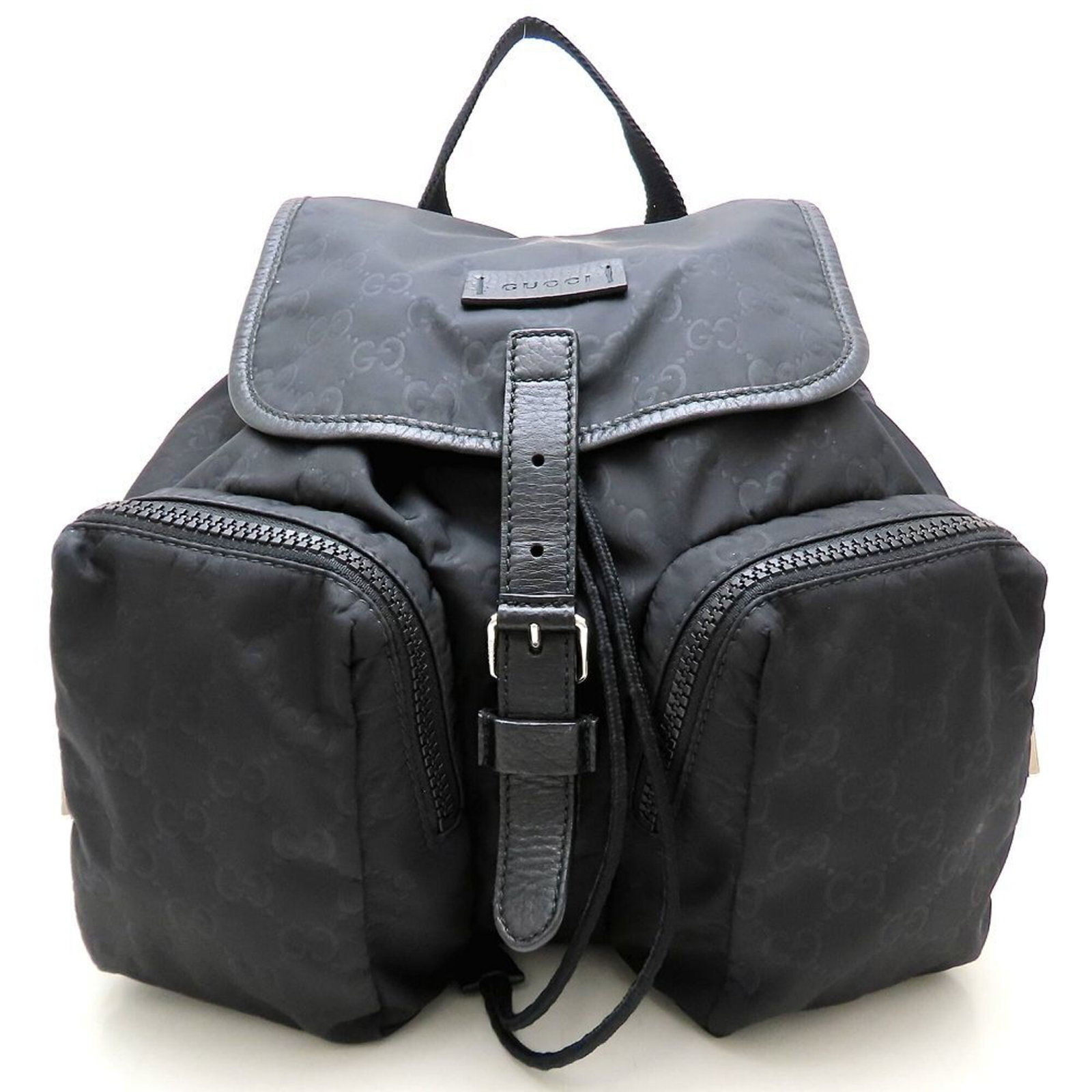 Nylon Leather Backpack Gucci - 2