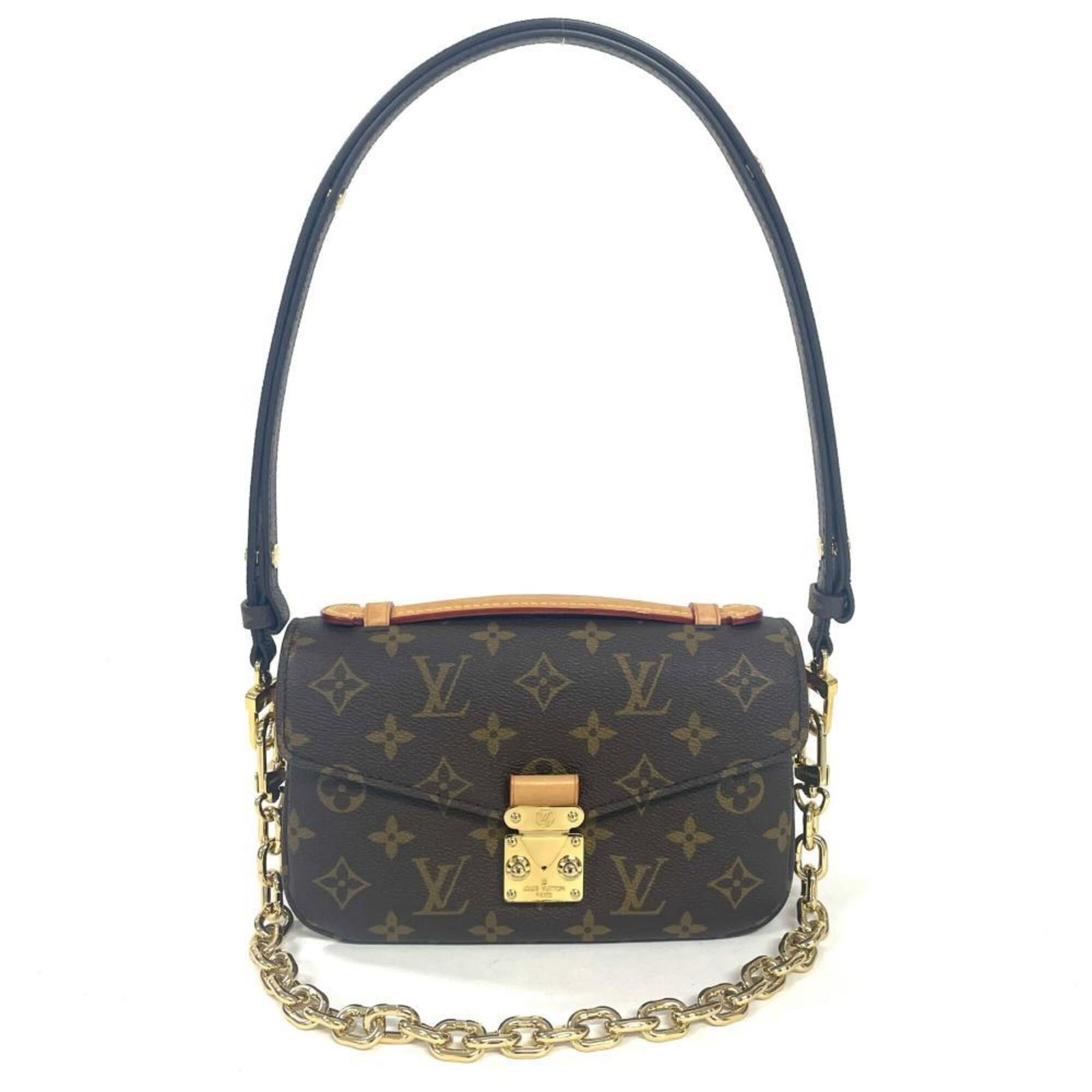 Shoulder Bag Monogram Pochette Louis Vuitton: Shoulder Bag Monogram Pochette Louis Vuitton The Louis Vuitton Monogram Pochette is a stylish shoulder bag featuring the iconic monogram pattern. Made from high-quality materials, this pochette