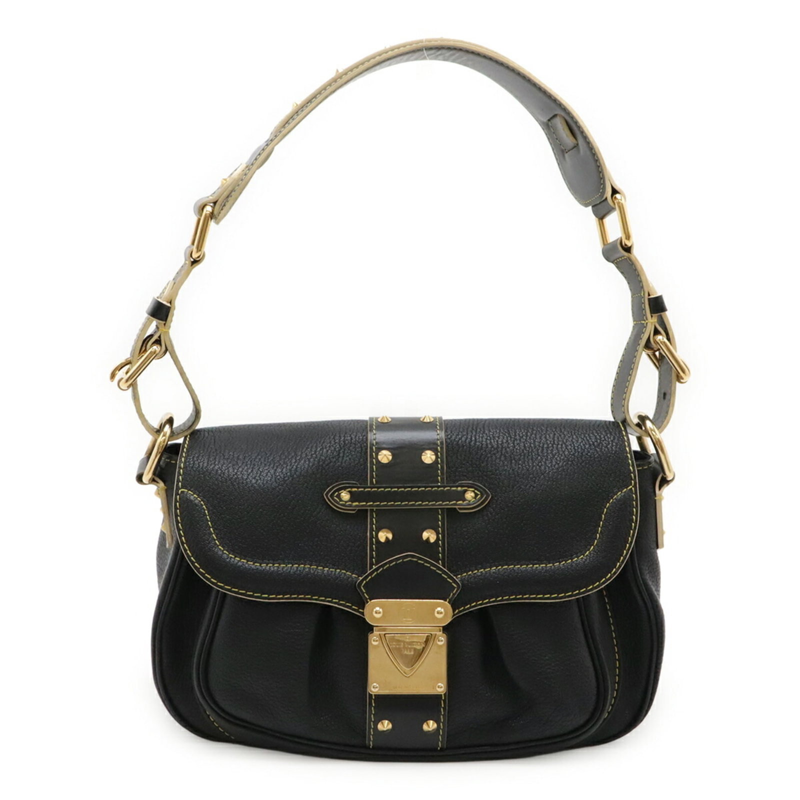 Suhali Leather Shoulder Bag Louis Vuitton: Suhali Leather Shoulder Bag Louis Vuitton Suhali Leather Shoulder Bag by Louis Vuitton - A stylish and sleek black shoulder bag made from high-quality Suhali leather, featuring a classic design that e