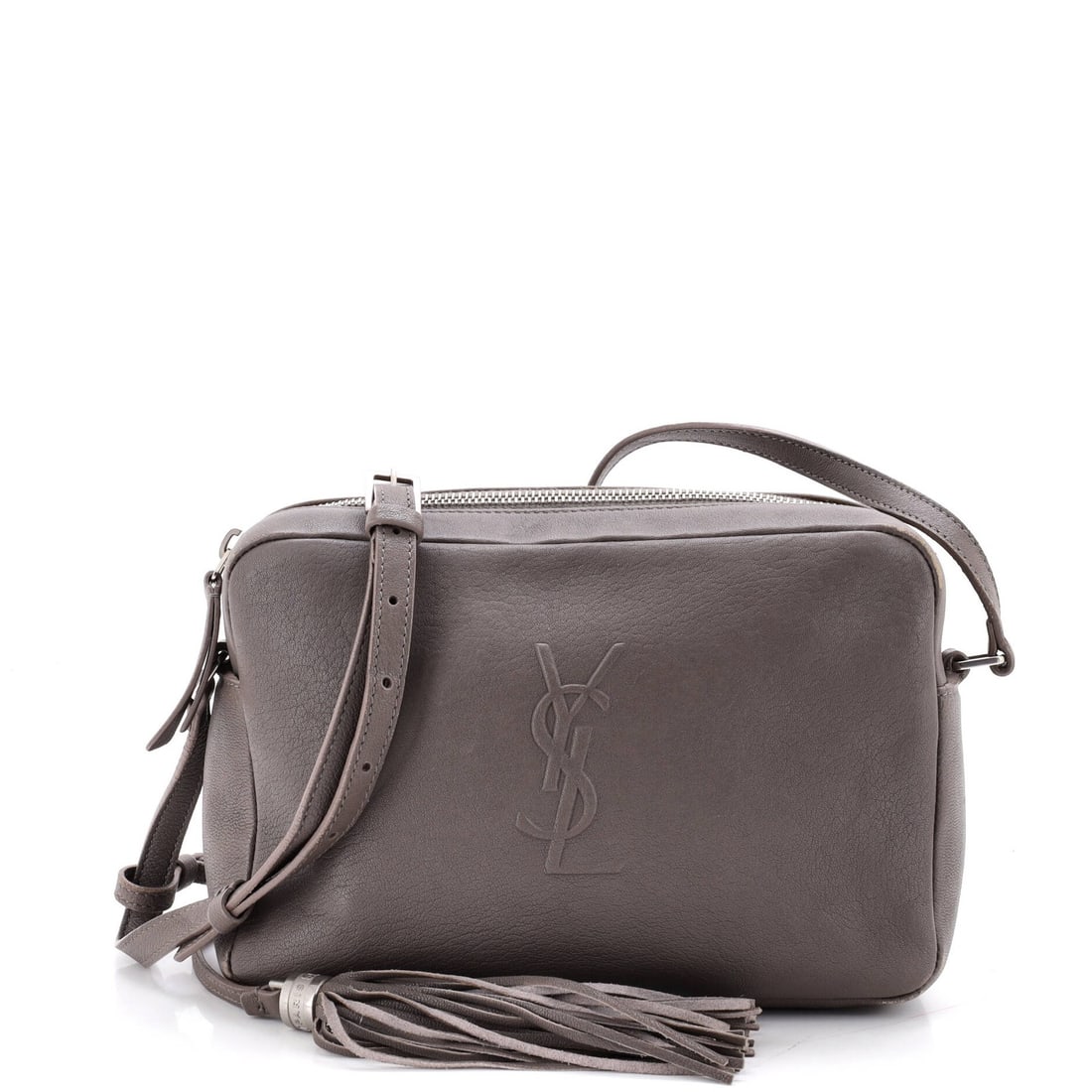 Saint Laurent Small Leather Camera Bag: Saint Laurent Small Leather Camera Bag Small, stylish, and sophisticated, this Saint Laurent Small Leather Camera Bag is a chic accessory for everyday use. Made from high-quality leather, its classic