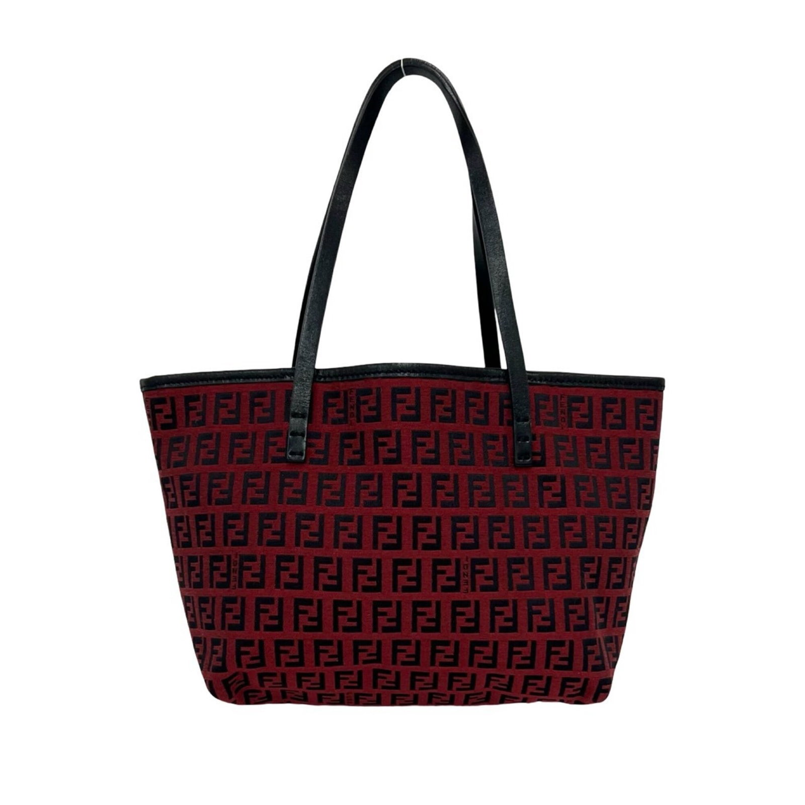 Canvas Leather Fendi Handbag Pouch Tote: Canvas Leather Fendi Handbag Pouch Tote Canvas Leather Fendi Handbag Pouch Tote - A sleek and stylish tote bag featuring a unique combination of canvas and leather materials, with a striking black