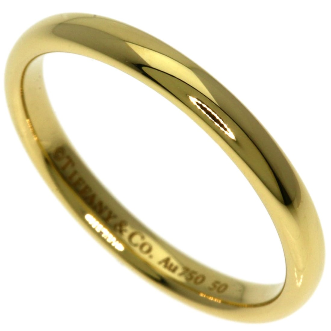 Yellow Gold Tiffany K18 Ring Wedding: Yellow Gold Tiffany K18 Ring Wedding Yellow Gold Tiffany K18 Ring Wedding is a stunning piece of jewelry featuring K18 yellow gold material. This 6.5 US ring size piece boasts a gold exterior color, m