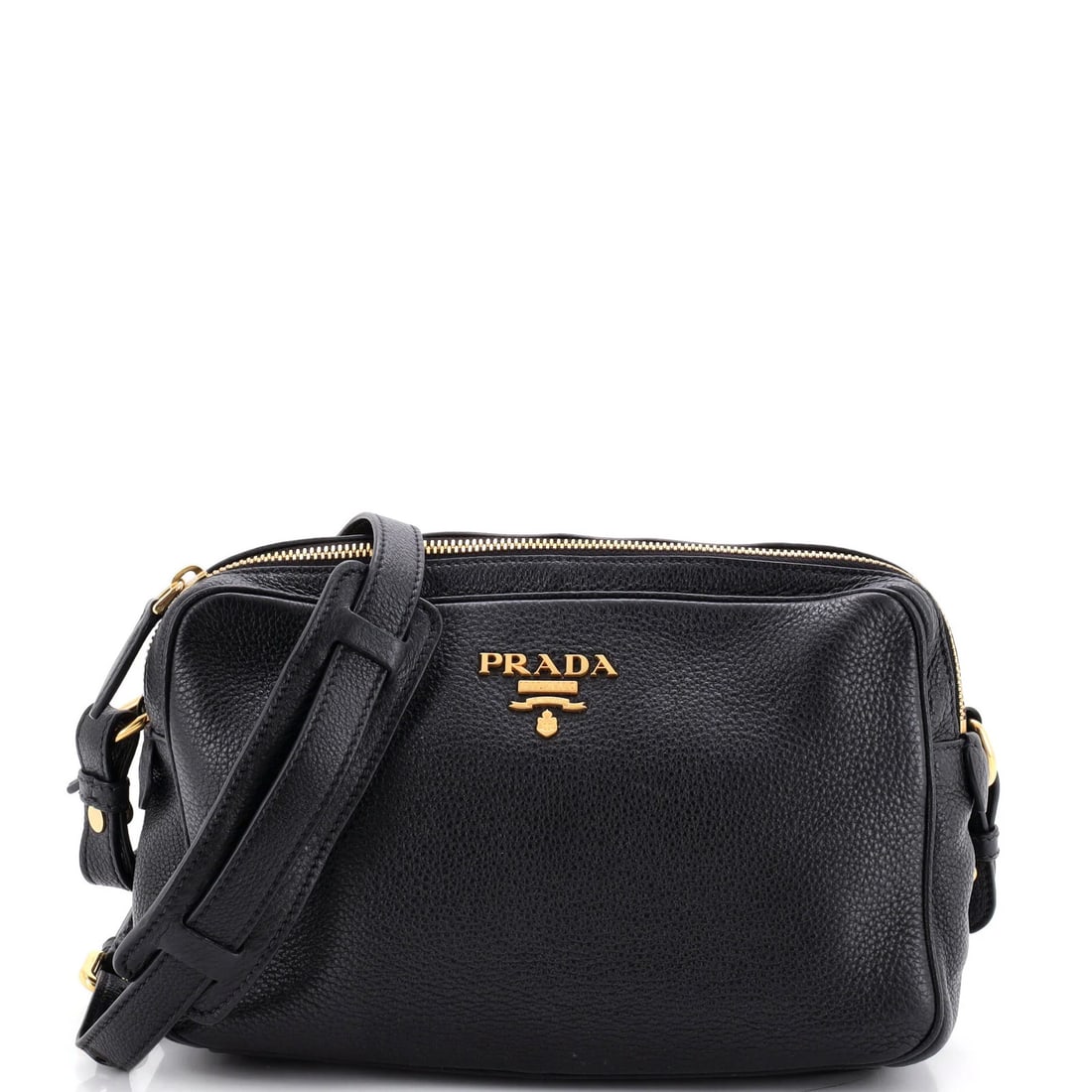 Prada Double Zip Camera Bag Vitello Phenix Medium: Prada Double Zip Camera Bag Vitello Phenix Medium The Prada Double Zip Camera Bag Vitello Phenix Medium is a stylish and functional medium-sized cross body bag made from high-quality leather. Notable 