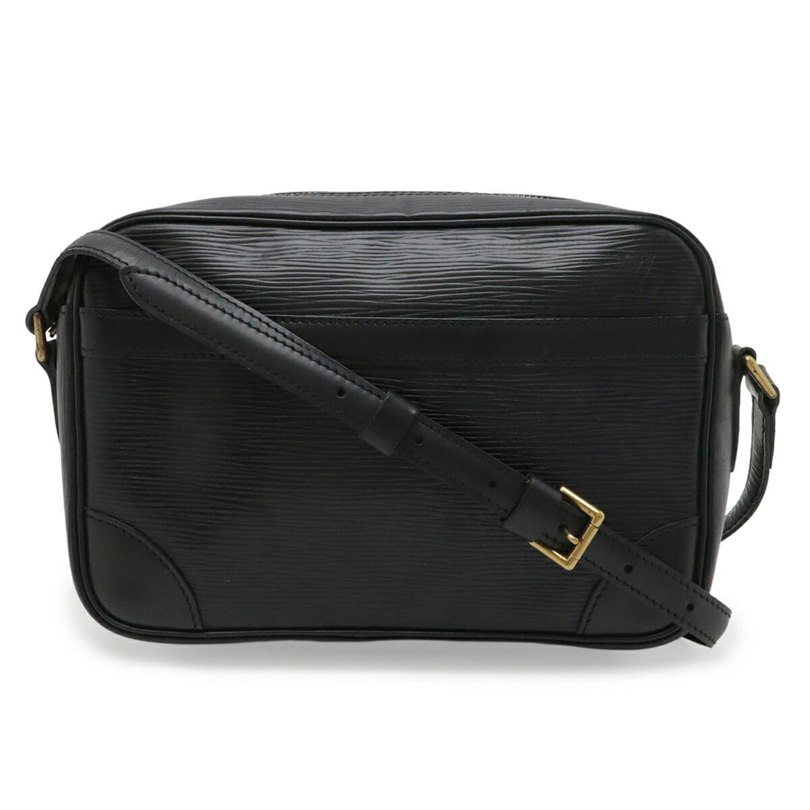 Leather Epi Bag Vuitton Louis: Leather Epi Bag Vuitton Louis Black Epi leather shoulder bag from Louis Vuitton, featuring a classic design with clean lines and a timeless silhouette. Made in France, this bag boasts high-quality cra