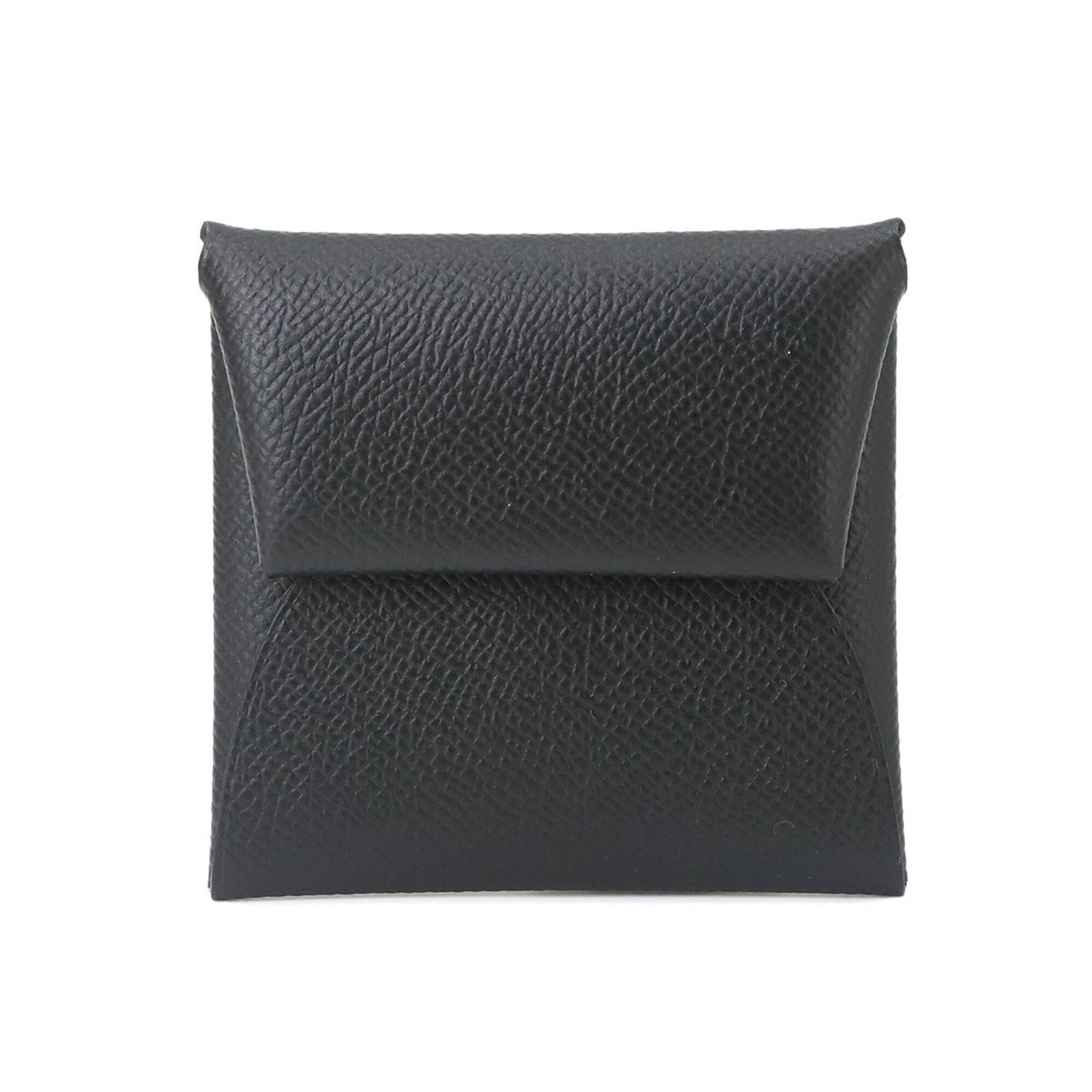 Hermes Coin Purse/ Coin Case Epsom Leather: Hermes Coin Purse/ Coin Case Epsom Leather Epsom leather coin purse/coin case from Hermes, crafted with attention to detail and a classic design. This small, elegant accessory features a sleek black