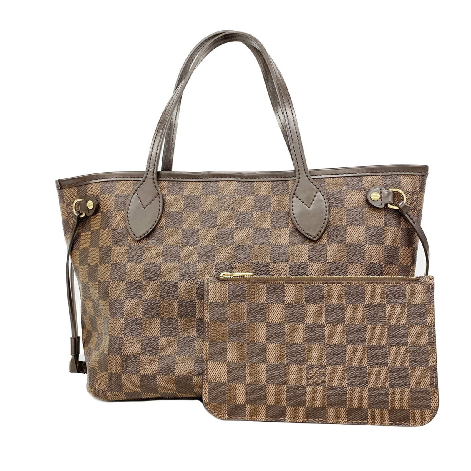 Tote Bag Louis Vuitton: Tote Bag Louis Vuitton Ebene-colored tote bag with a classic Louis Vuitton design, measuring 22cm x 28cm x 13cm. This iconic bag features the signature monogram pattern and a timeless, versatile