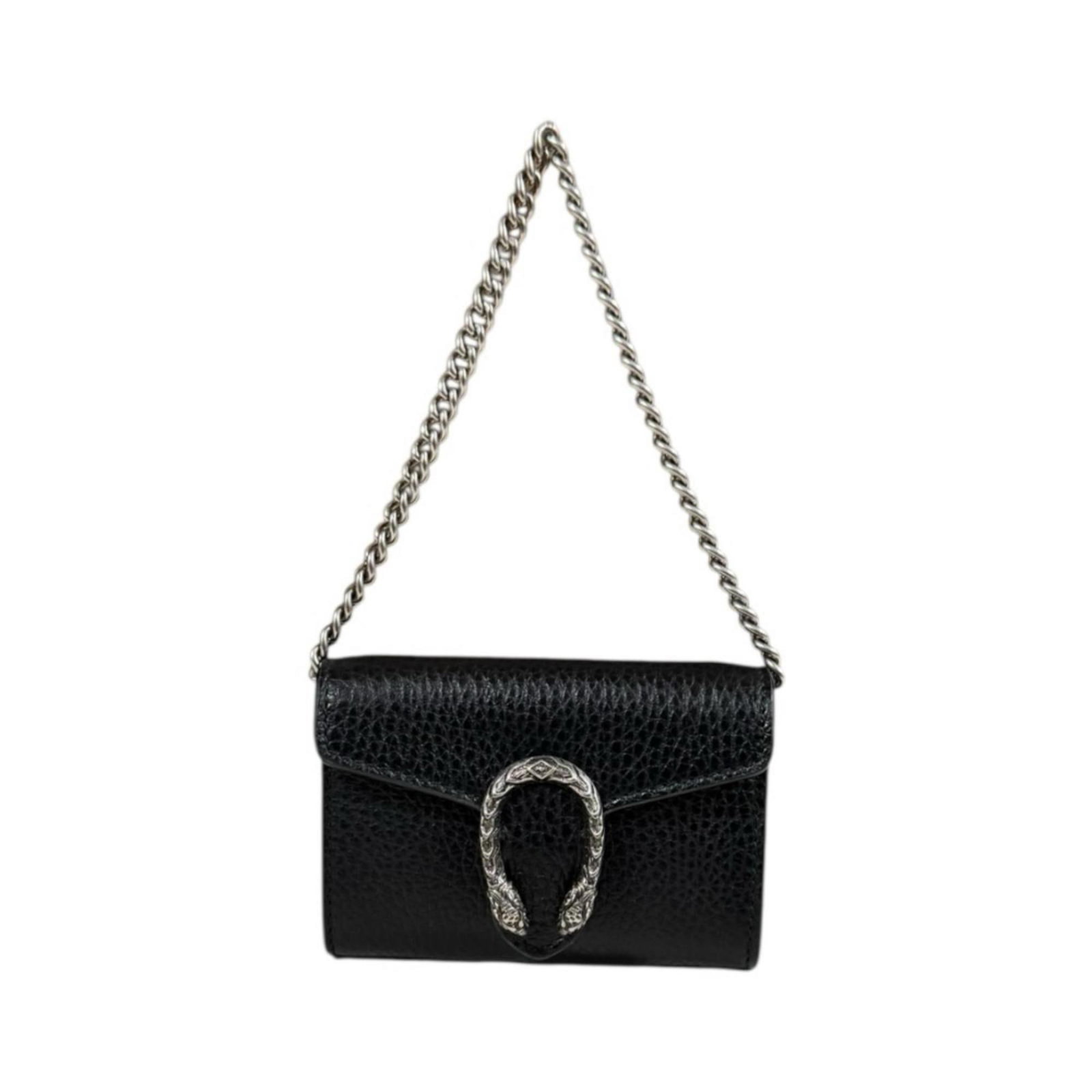 Coin purse leather case Gucci: Coin purse leather case Gucci Black leather coin purse case from Gucci, measuring 7cm x 10cm x 3cm, features a sleek and sophisticated design. Made from high-quality leather, this compact case is perf