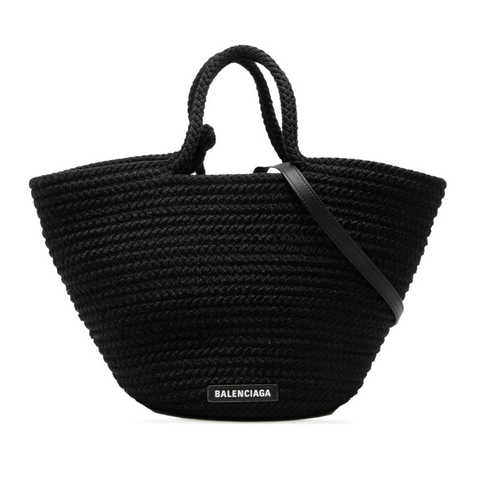 Nylon Handbag Shoulder Bag Balenciaga: Nylon Handbag Shoulder Bag Balenciaga Nylon Balenciaga shoulder bag with a sleek black design, featuring an open closure and adjustable strap drop of 53.5cm. Measuring 23cm x 43cm x 19cm, this bag is