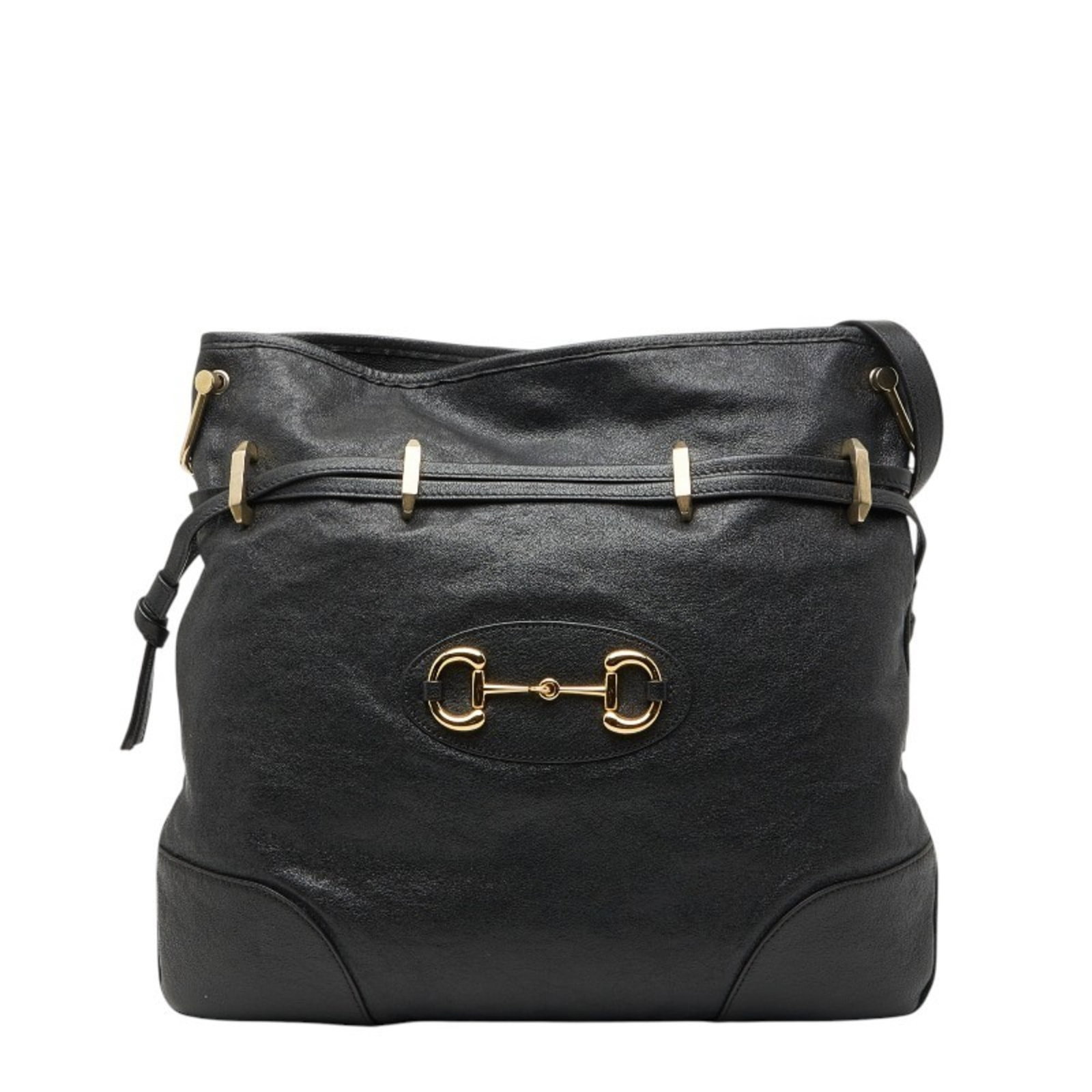 Shoulder Bag Leather: Shoulder Bag Leather The Gucci MPN 602089 Shoulder Bag is a sleek and sophisticated black leather shoulder bag with a classic design. Measuring 34cm x 35cm x 2cm, it features a timeless style that is 