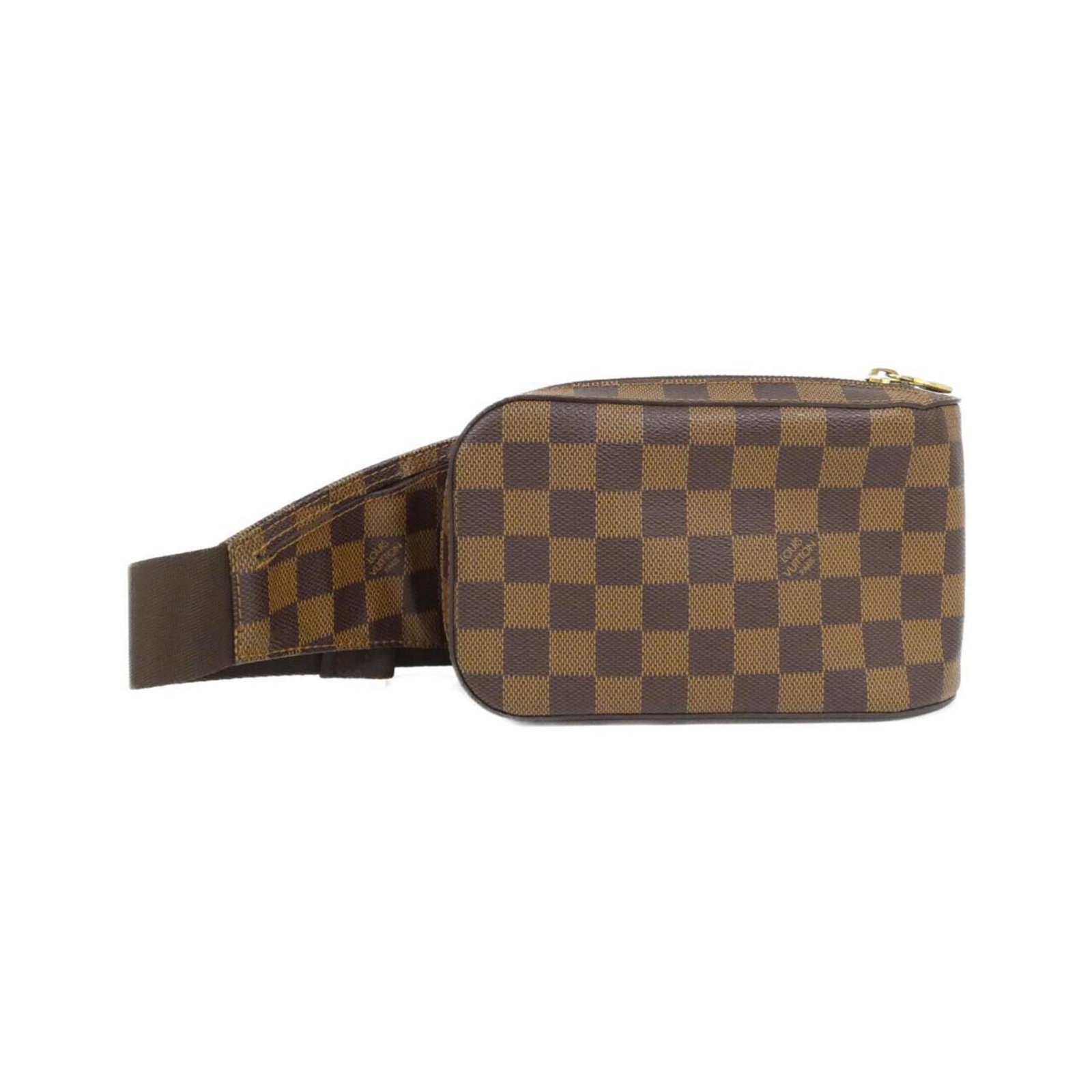 Canvas Coated Louis Vuitton Bag Shoulder: Canvas Coated Louis Vuitton Bag Shoulder Coated canvas and structured design make this Louis Vuitton shoulder bag a stylish and practical choice. With its classic brown color and compact size, it's