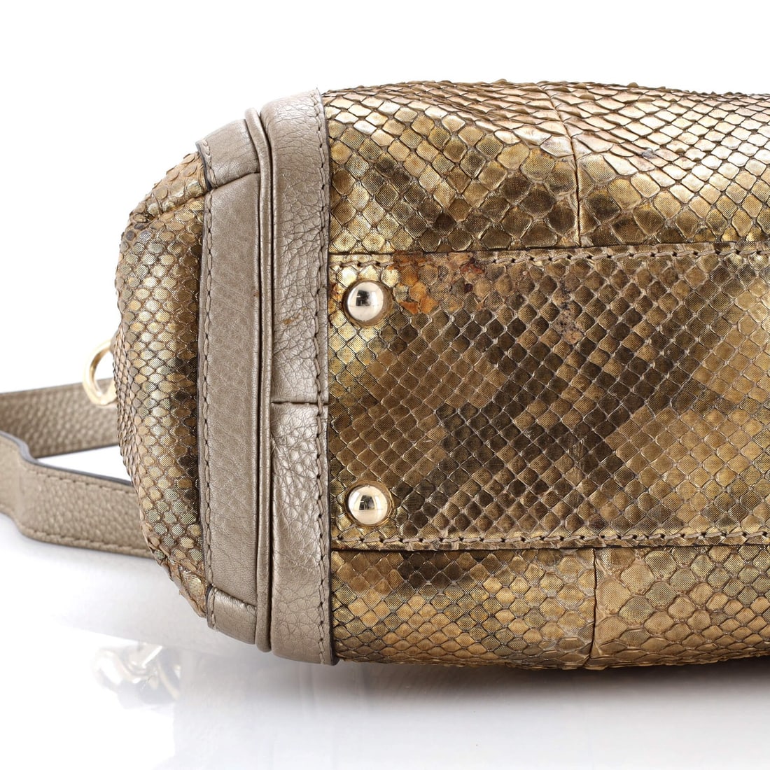 Gucci Bella Convertible Top Handle Bag Python Medium - 6