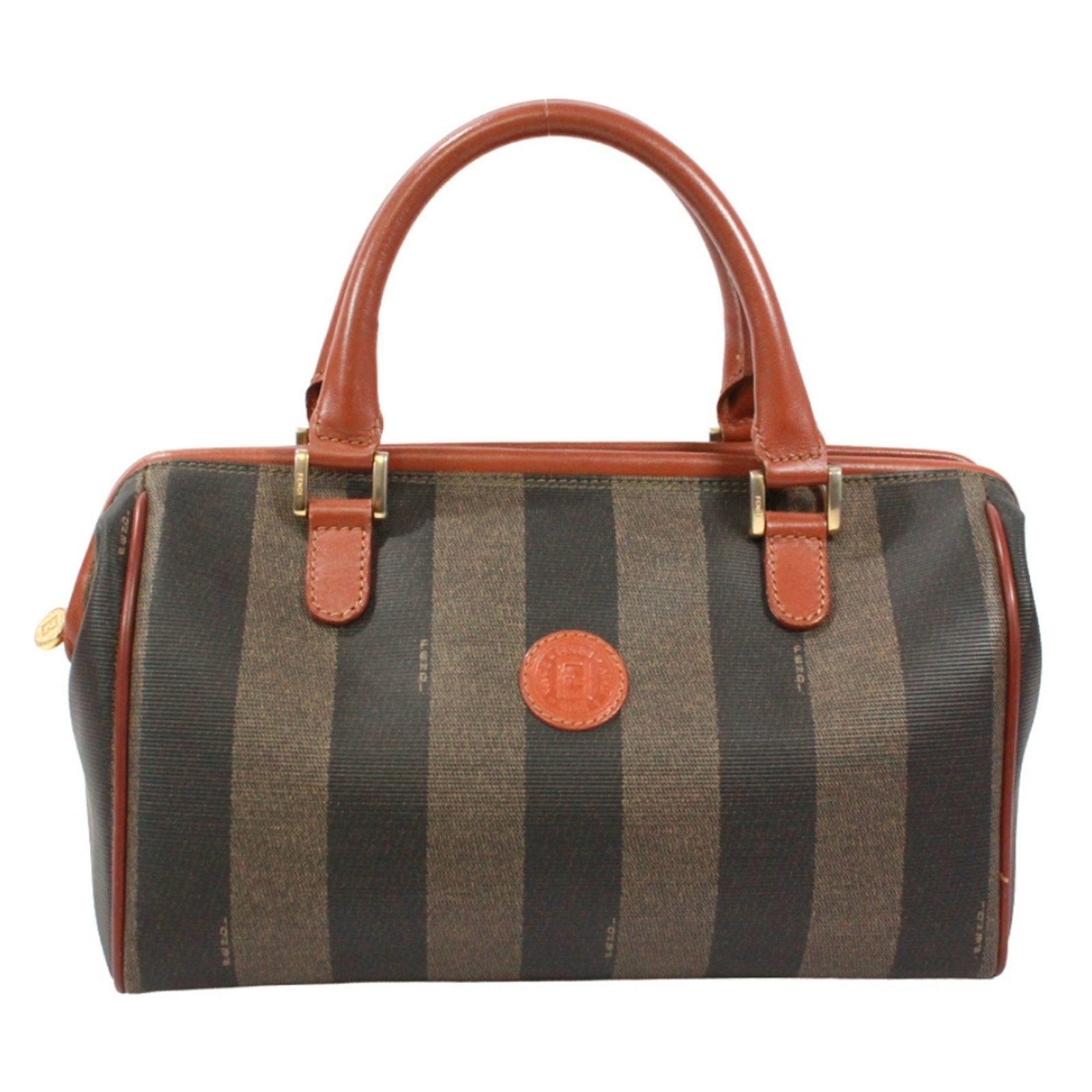 Fendi Boston Bag Handbag Pvc Leather: Fendi Boston Bag Handbag Pvc Leather PVC and leather combine in this Fendi Boston bag, a stylish and modern handbag with a distinctive design. Measuring 18cm x 27cm x 11cm, it features a striking blac