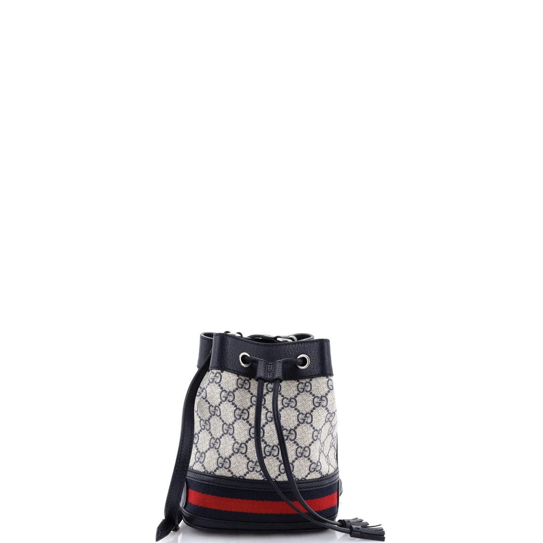 Gucci Bucket Bag GG Coated Canvas Mini: Gucci Bucket Bag GG Coated Canvas Mini The Gucci Bucket Bag GG Coated Canvas Mini boasts a striking blue exterior with a canvas coated finish, perfectly capturing the essence of the iconic GG logo. Th