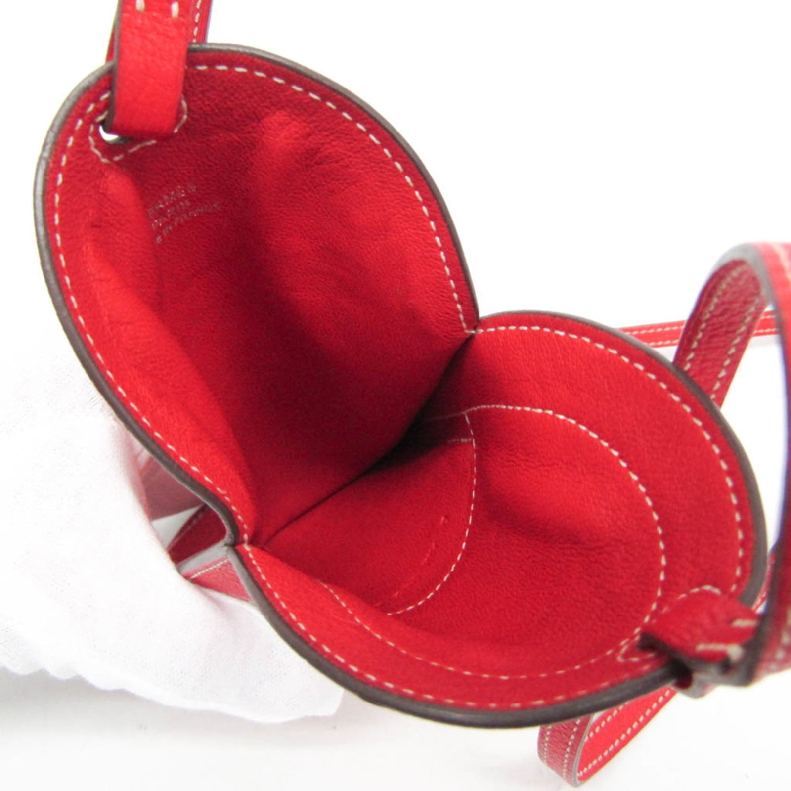 Leather pouch chevre Hermes - 3