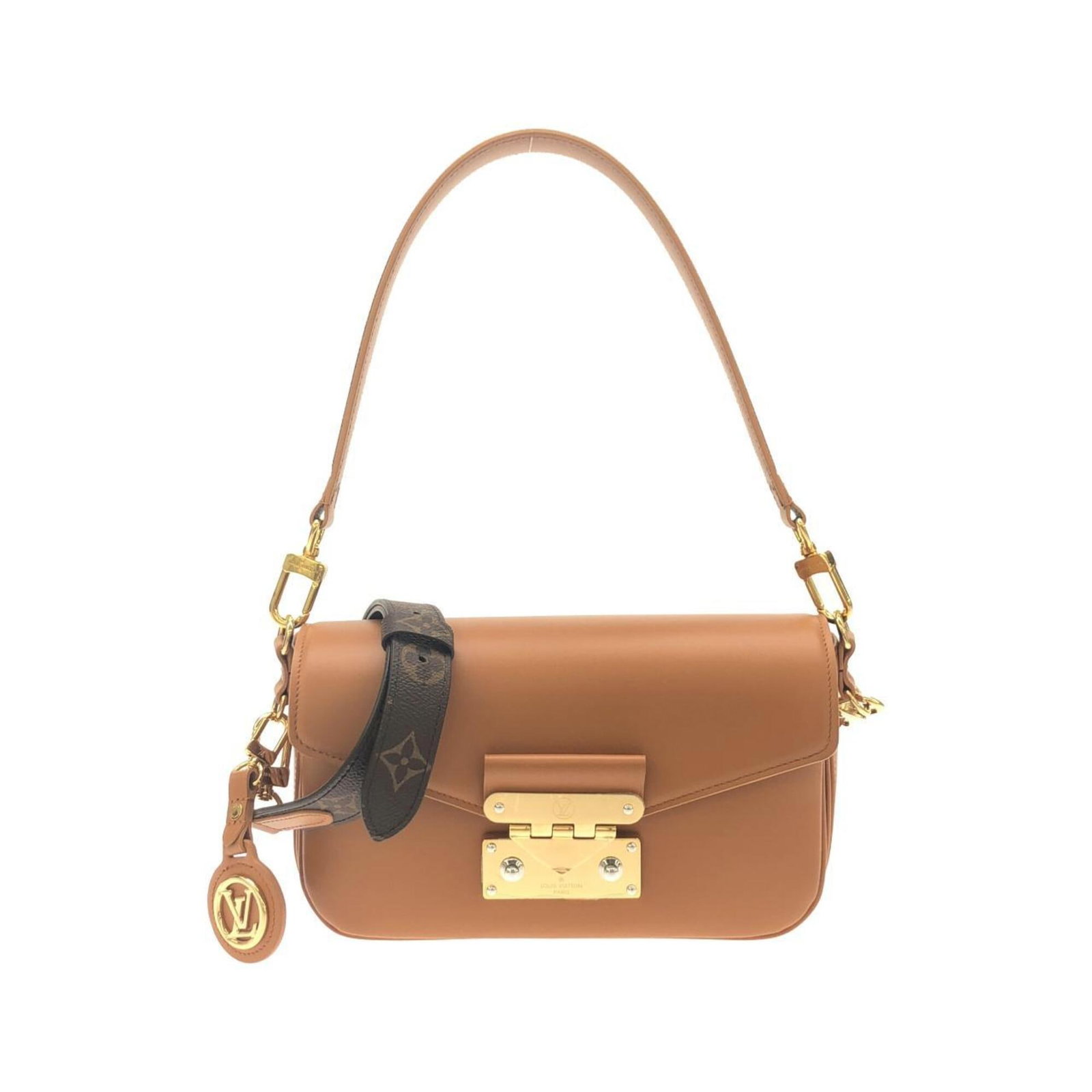 Shoulder Bag Leather Louis Vuitton: Shoulder Bag Leather Louis Vuitton Brown Leather Louis Vuitton Shoulder Bag. Made from high-quality leather, this classic shoulder bag features a timeless design with clean lines and a spacious