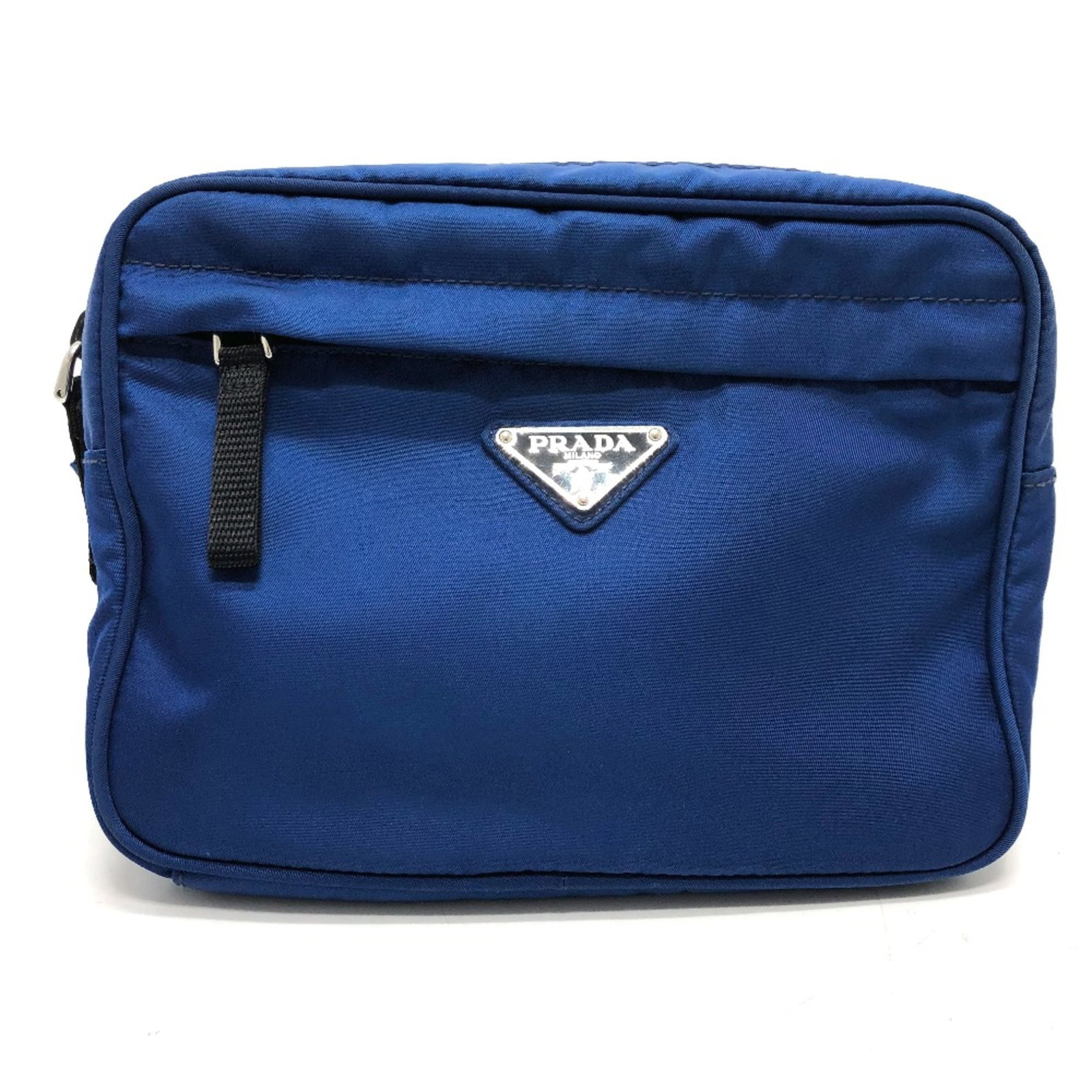 Prada Other Cloth: Prada Other Cloth The Prada Other Cloth is a unique, blue-colored accessory with a distinctive design. Its compact size, measuring 21.5cm x 17cm x 6cm, makes it a convenient addition to any collection