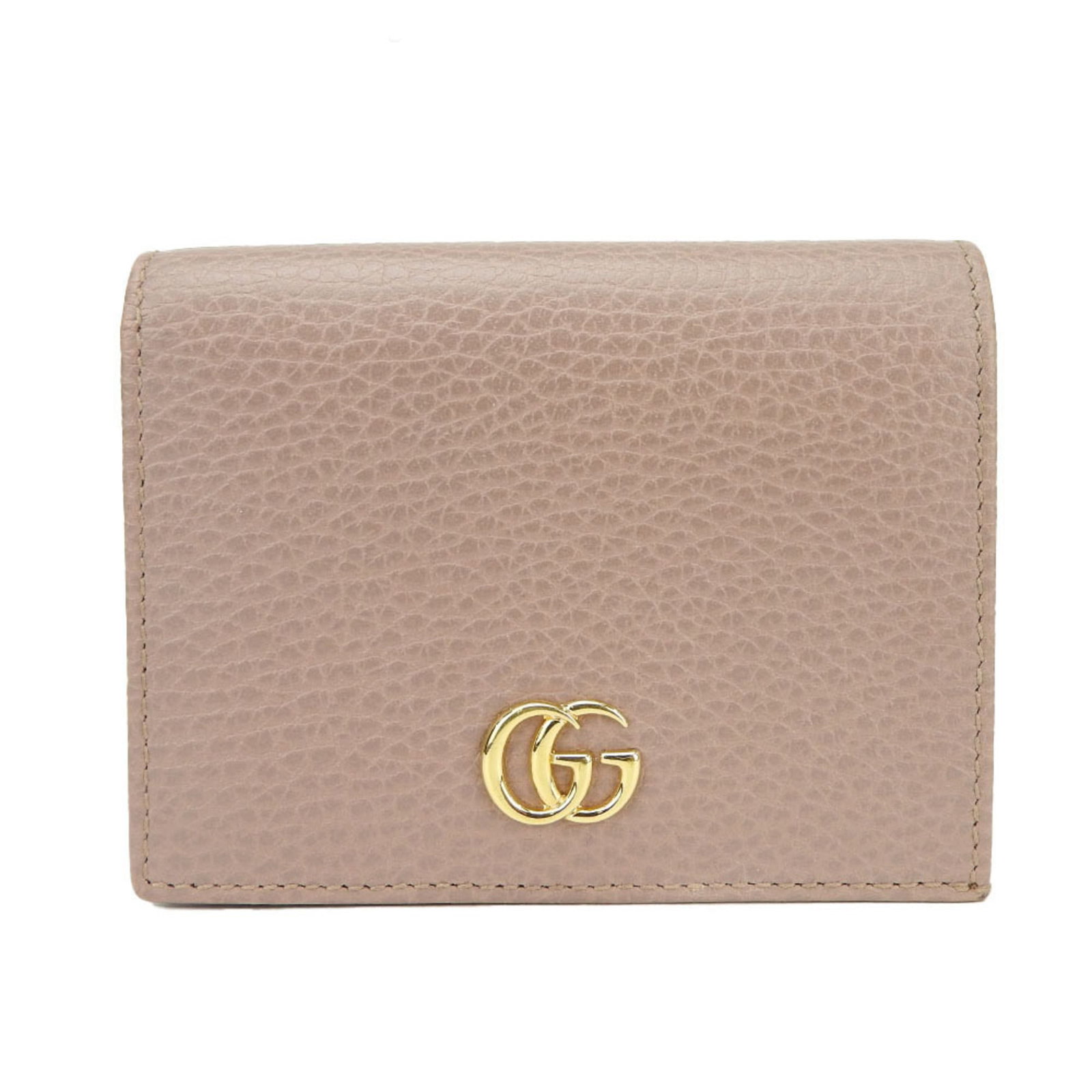Gucci Wallet (Bi-Fold) Leather: Gucci Wallet (Bi-Fold) Leather Gucci's bi-fold leather wallet is a stylish and practical accessory, featuring a classic design with clean lines and a neutral beige color. The wallet arrives in a