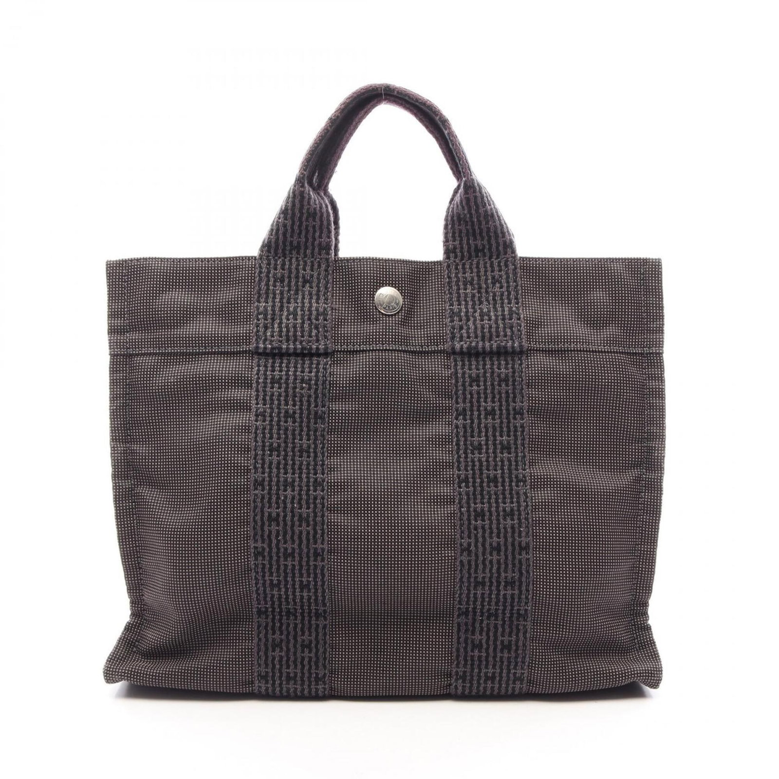 Nylon Canvas Handbag Hermes Tote: Nylon Canvas Handbag Hermes Tote Nylon canvas handbag with a classic design, featuring a sturdy 23cm x 30cm x 8cm size and a versatile gray color. This iconic tote bag is made from durable nylon