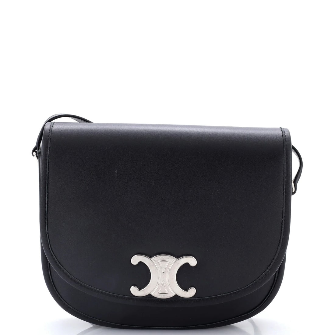Medium Celine Leather Bag Shoulder Triomphe Besace: Medium Celine Leather Bag Shoulder Triomphe Besace Medium Celine Leather Bag Shoulder Triomphe Besace - A sleek and sophisticated medium-sized leather shoulder bag with a classic cross-body design,