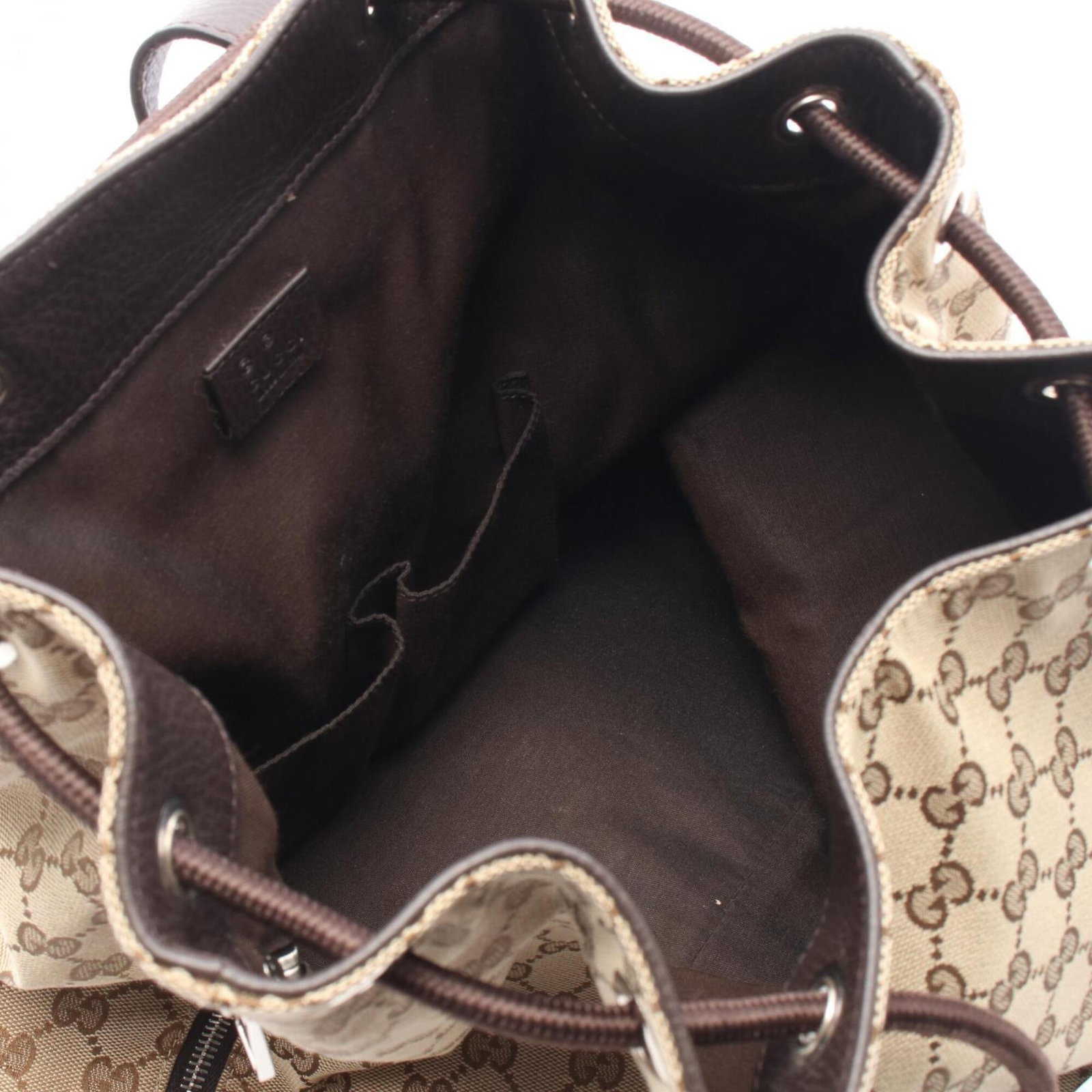 Canvas Leather Gucci Backpack - 3