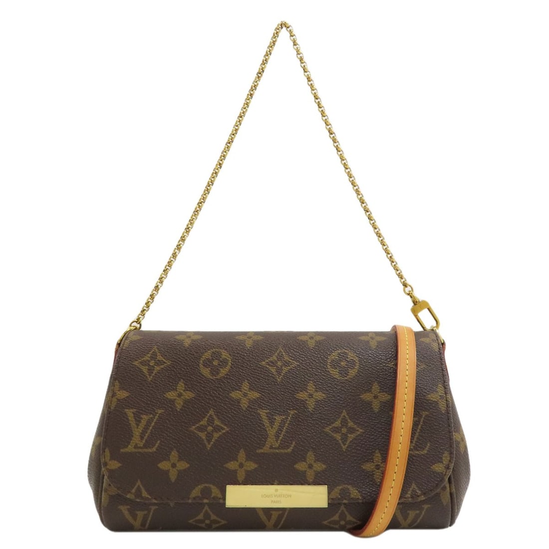 Canvas Monogram Handbag Favorit Pm Louis Vuitton: Canvas Monogram Handbag Favorit Pm Louis Vuitton Brown Monogram Canvas Louis Vuitton Handbag with Detachable Strap. This 5.5 inch, 8.3 inch brown handbag features the iconic monogram canvas exterior
